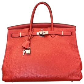 Hermes Birkin 40 Handbag Rouge Tomate Leather 2013
