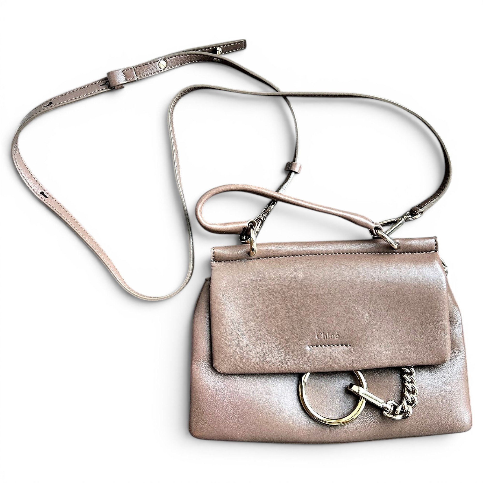 Faye leather handbag