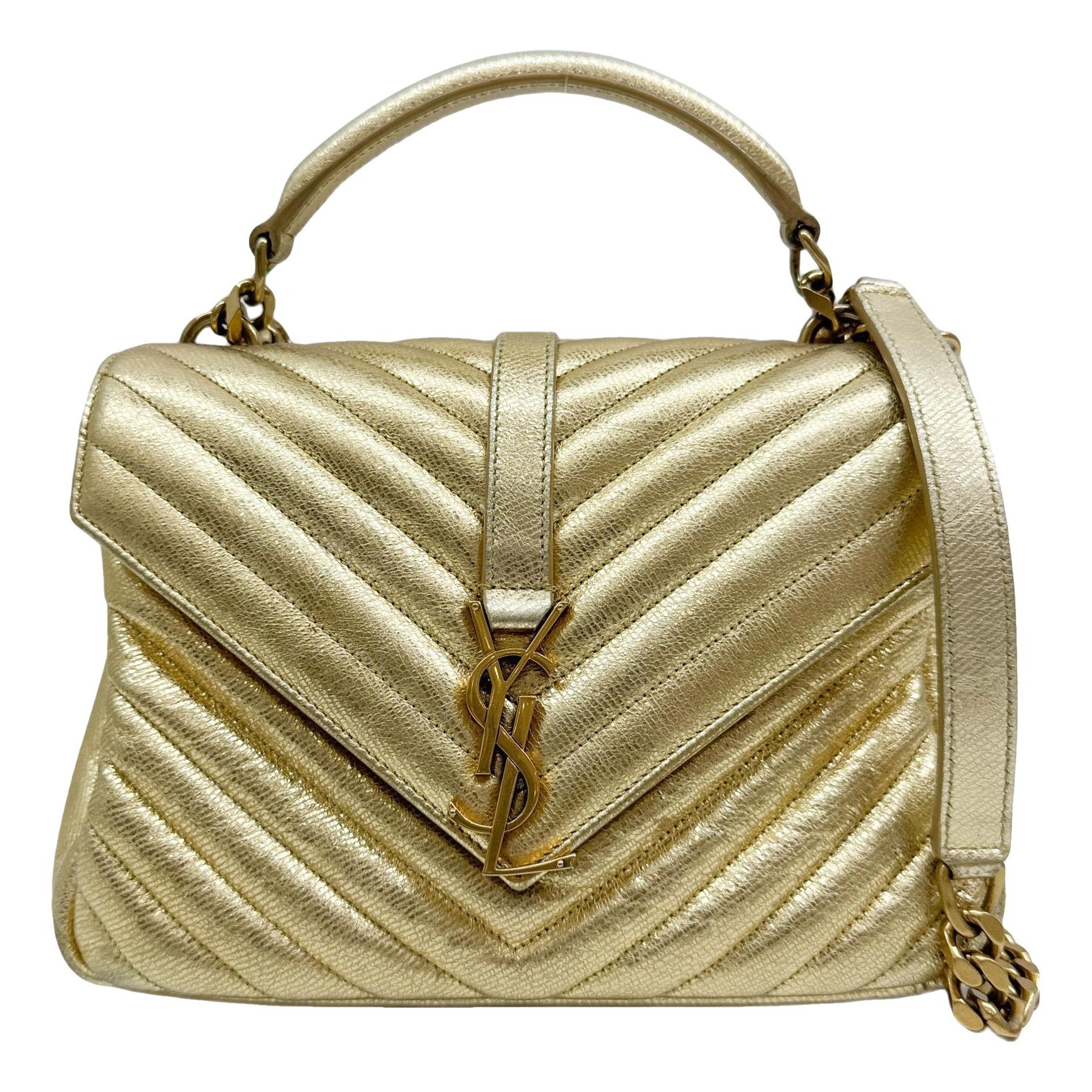 Collége monogramme leather handbag
