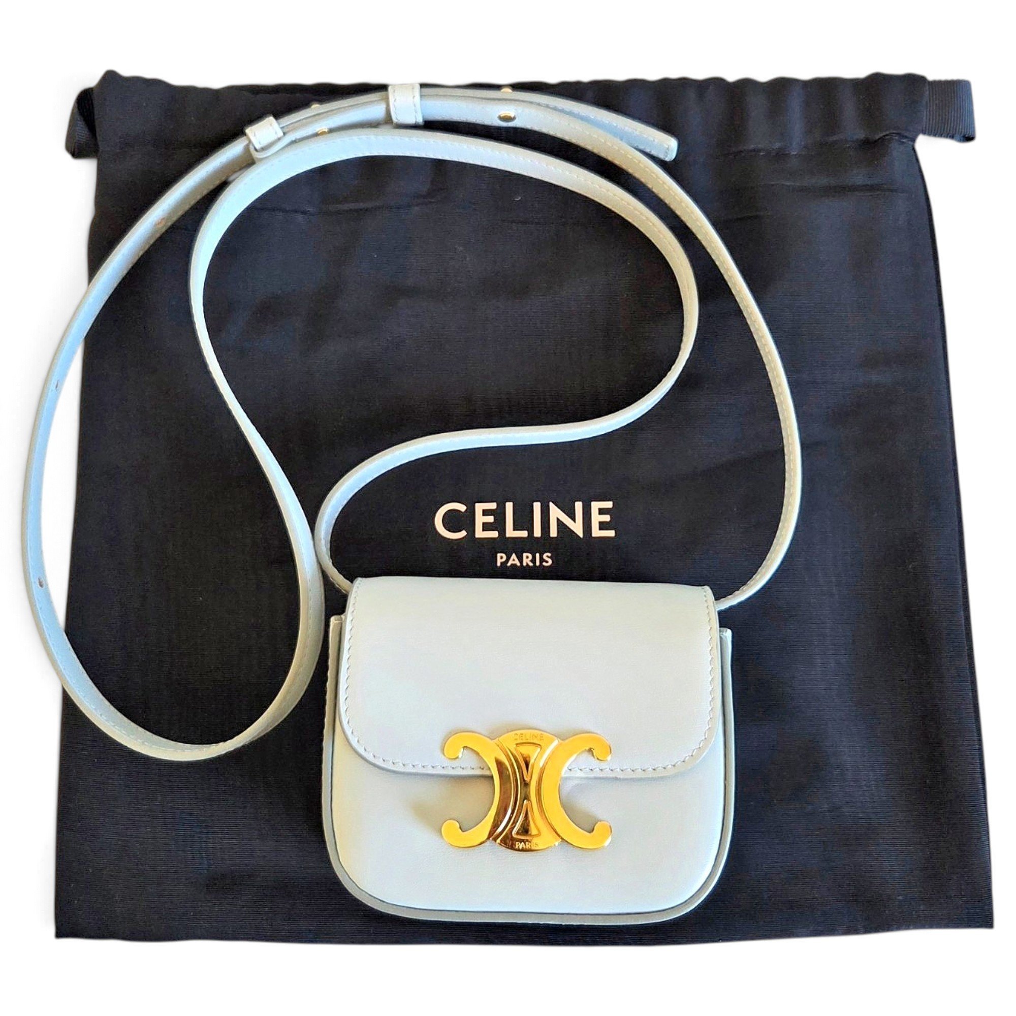Triomphe leather crossbody bag