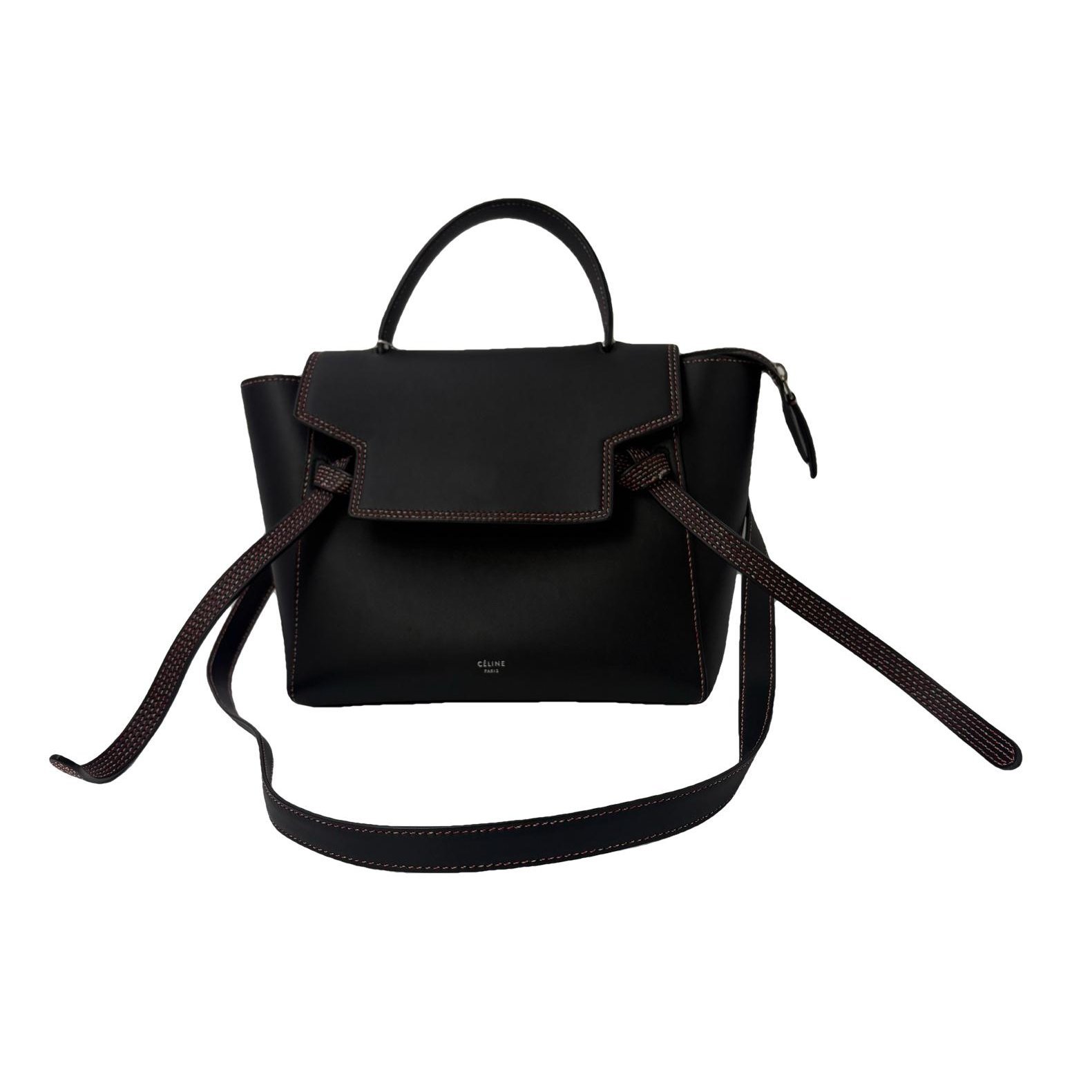 Belt leather handbag