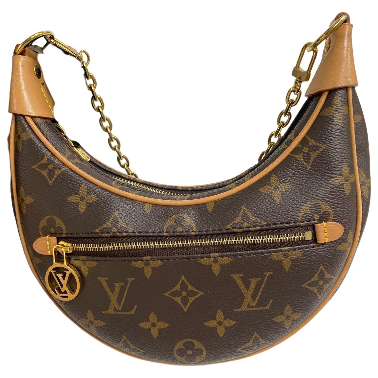 Loop leather handbag