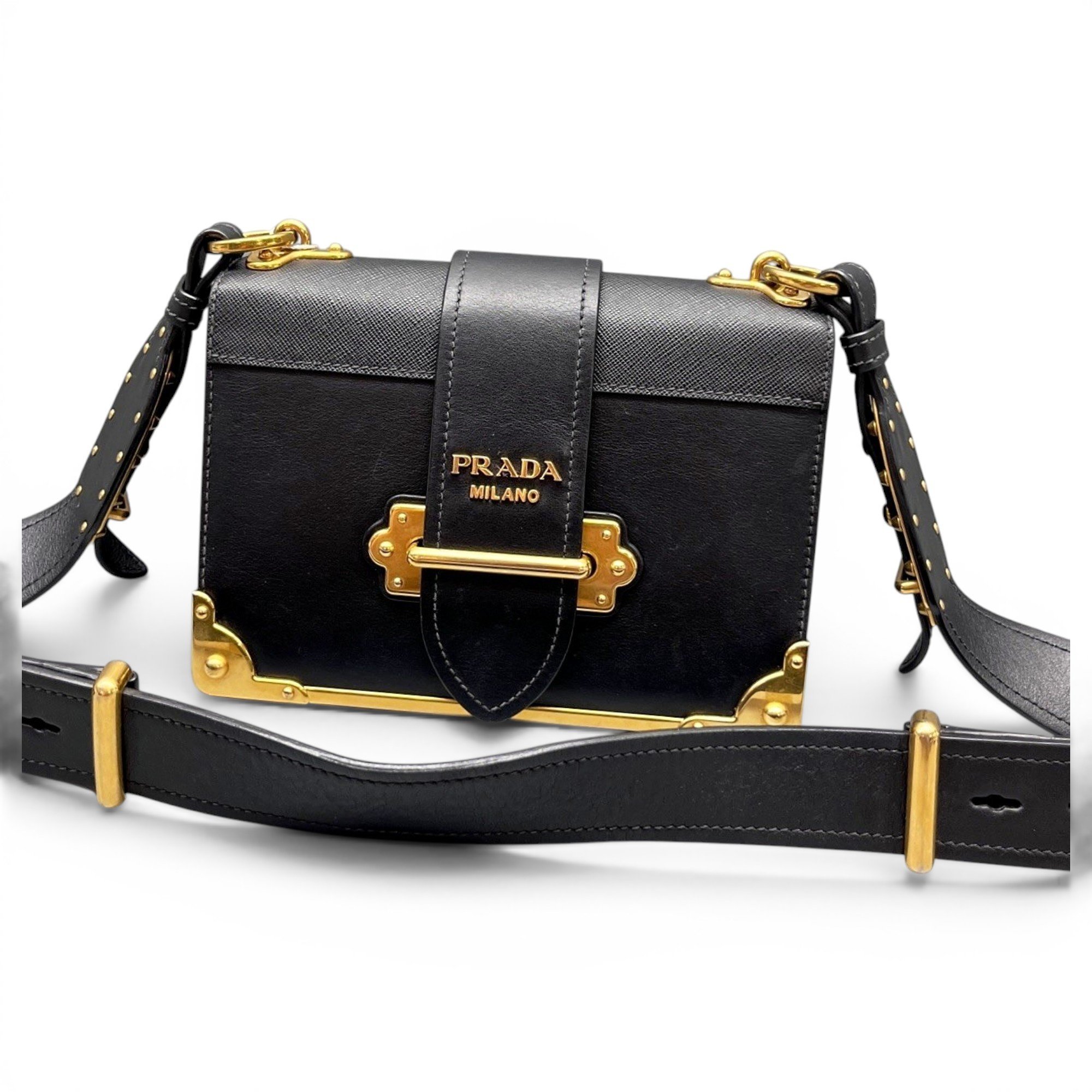 Cahier leather handbag