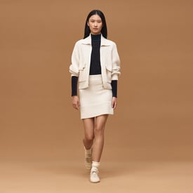 Cashmere short skirt
