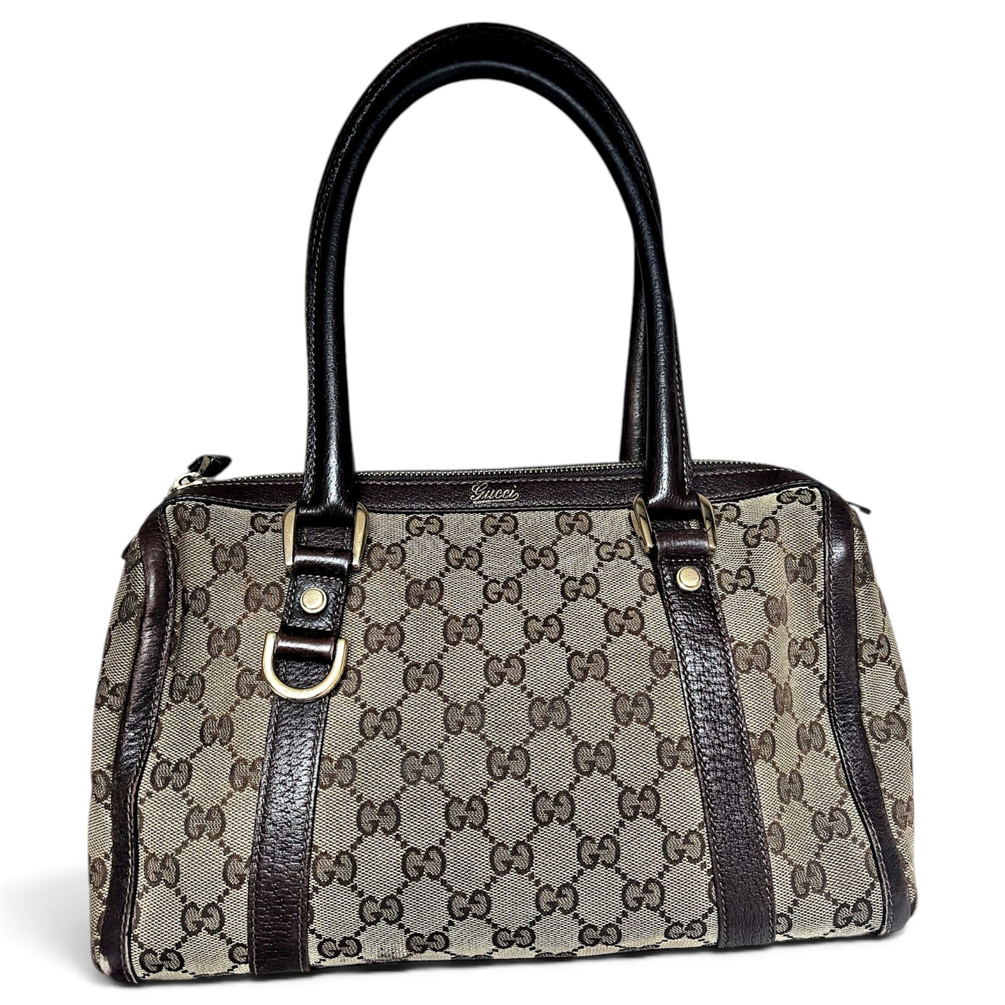 Leather bowling bag