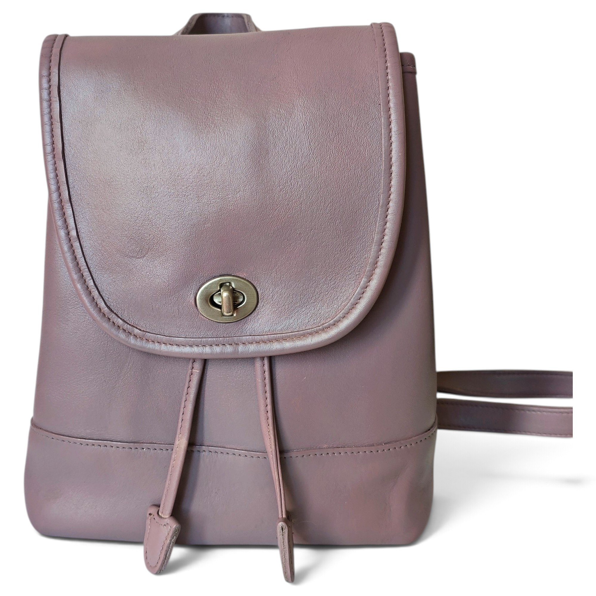 Leather backpack