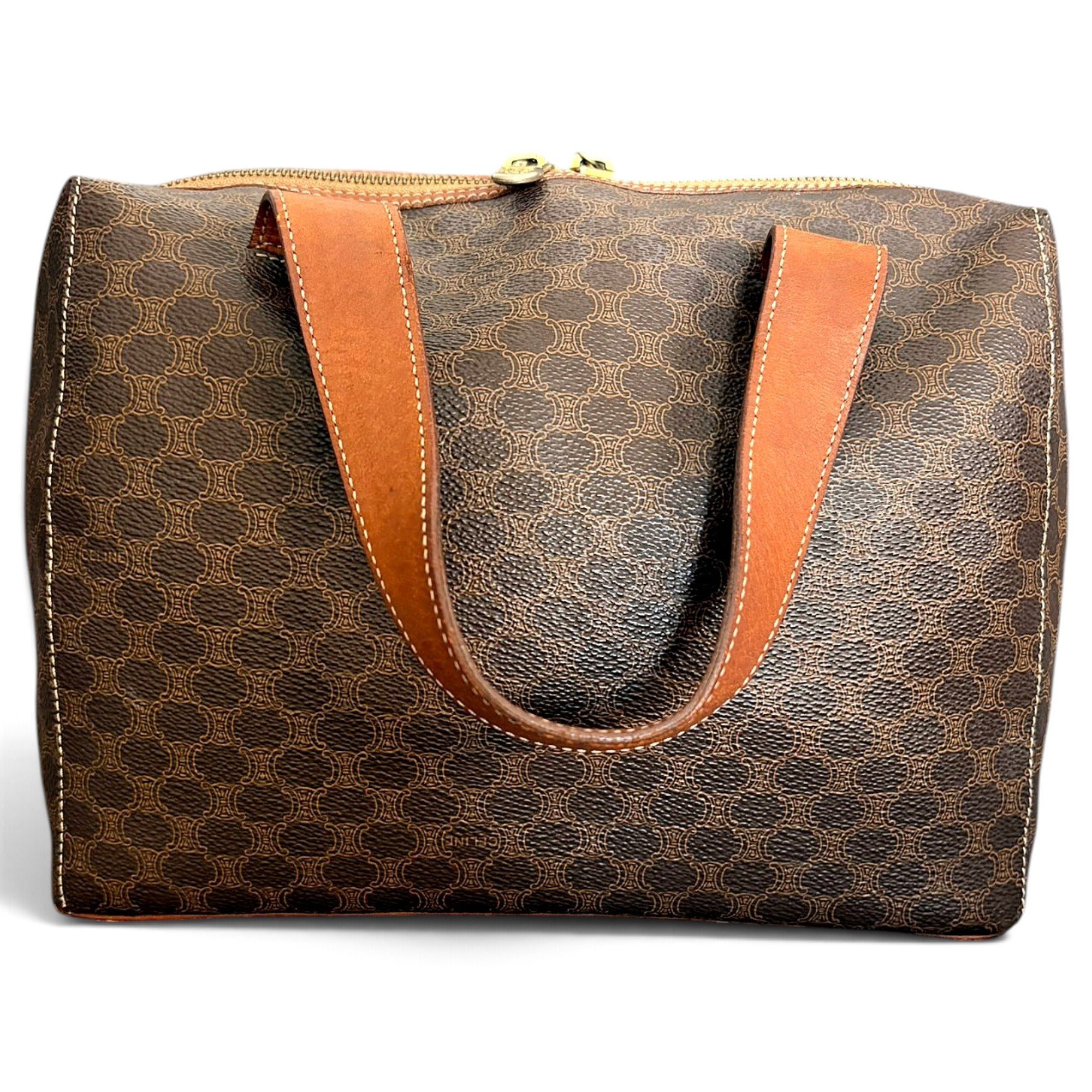 Leather bowling bag