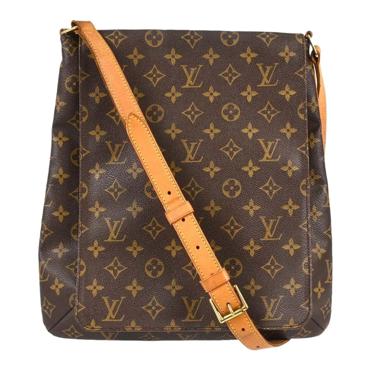 Musette cloth handbag