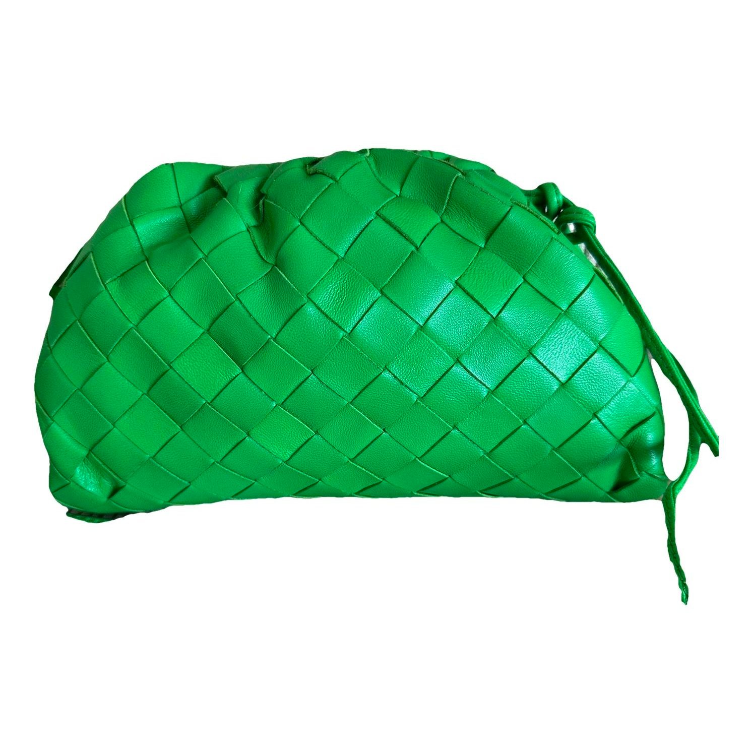 Pouch leather clutch bag