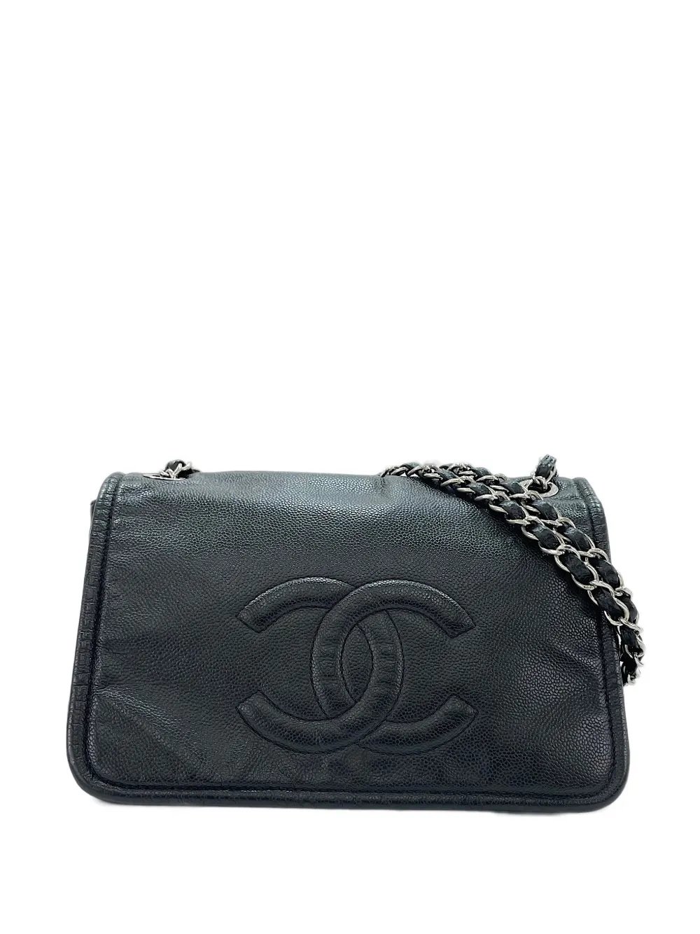 CC logo chain-link shoulder bag