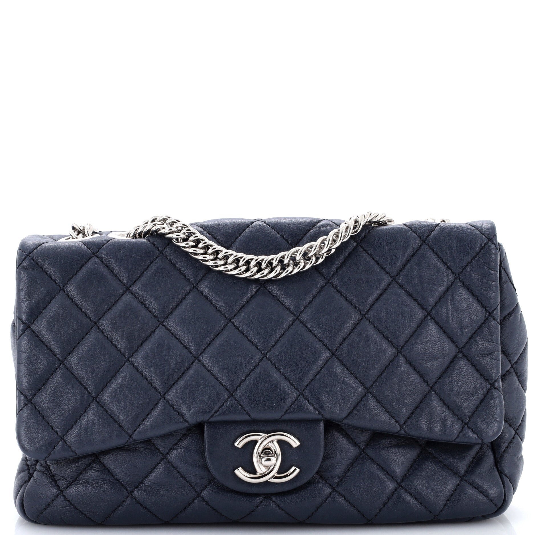 Chanel Classic Single Flap Bag Quilted Lambskin Jumbo