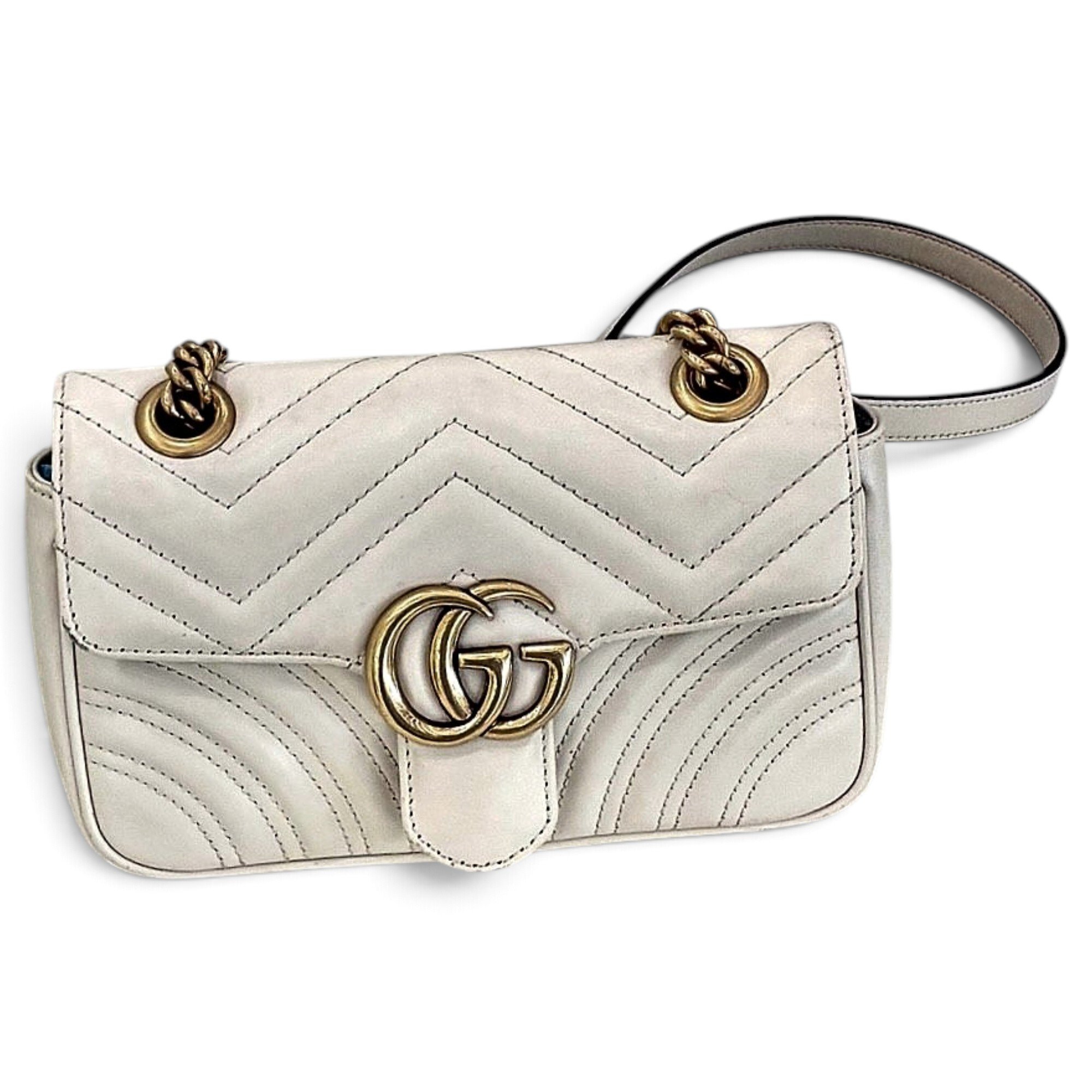 Gucci GG Marmont Flap leather handbag