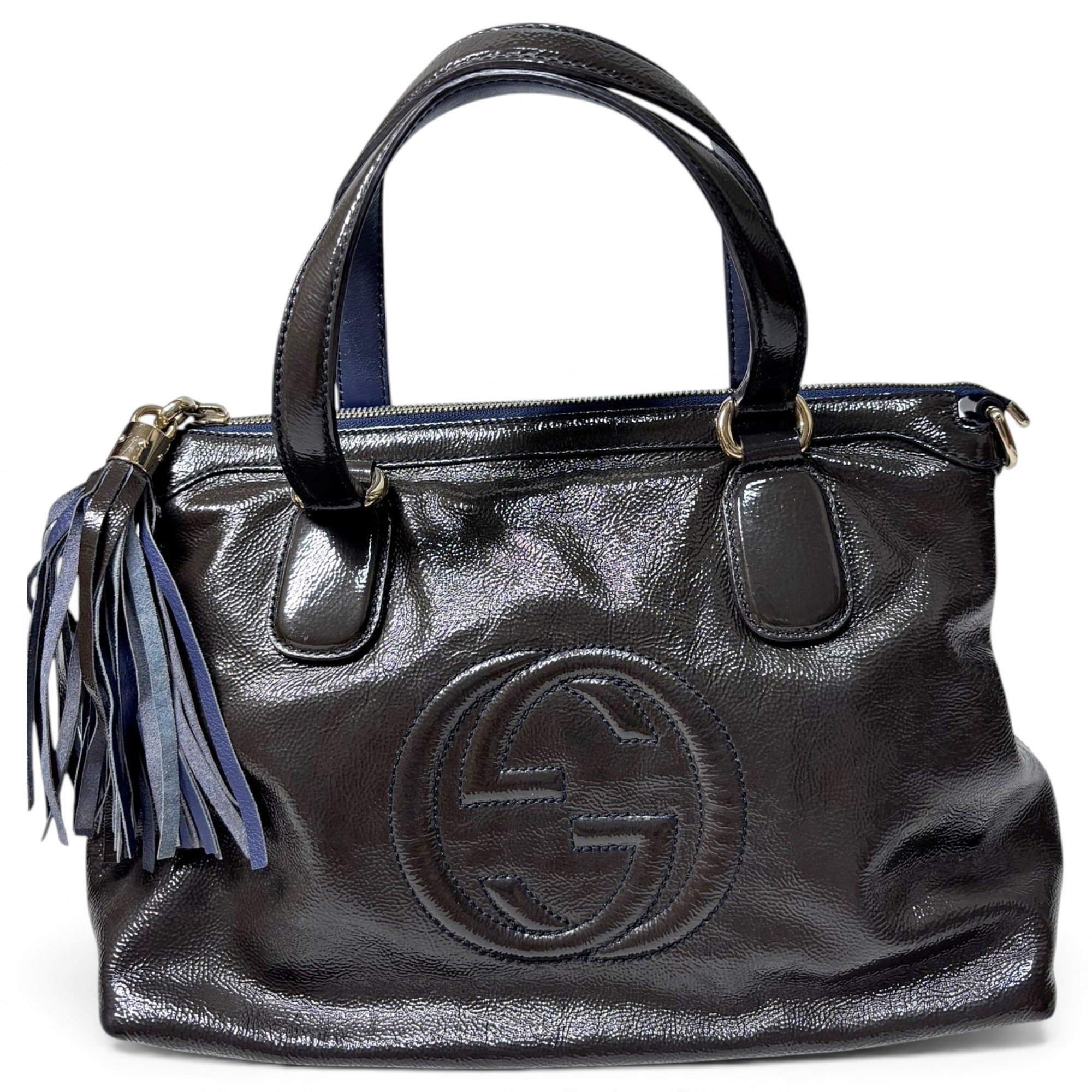 Soho patent leather handbag