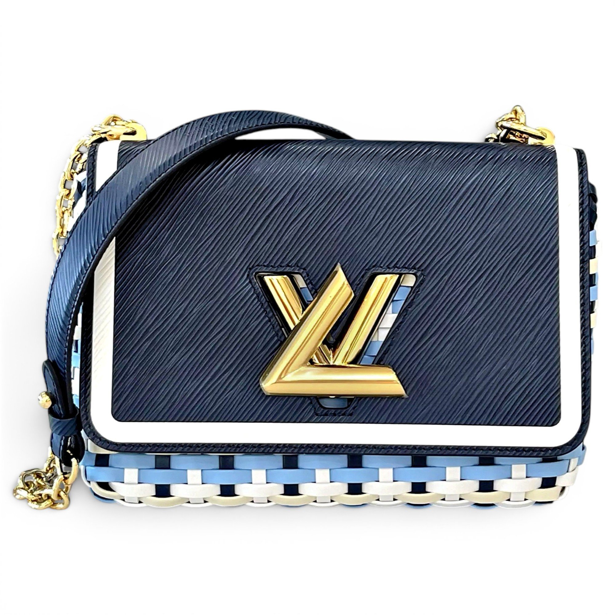 Twist leather handbag