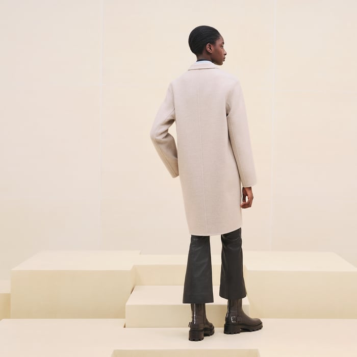 Beige Naturel Supple Cashmere Coat