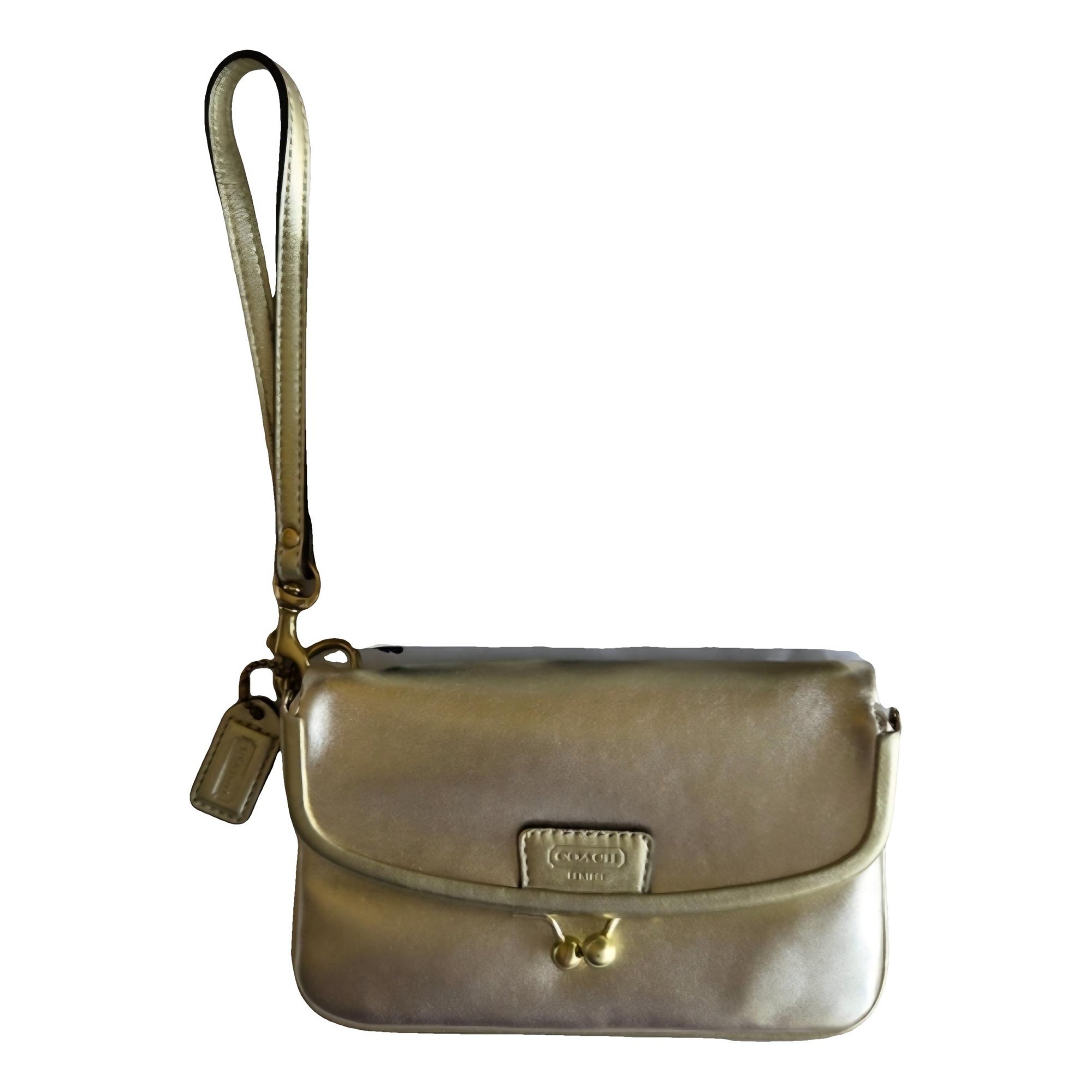 Leather clutch bag
