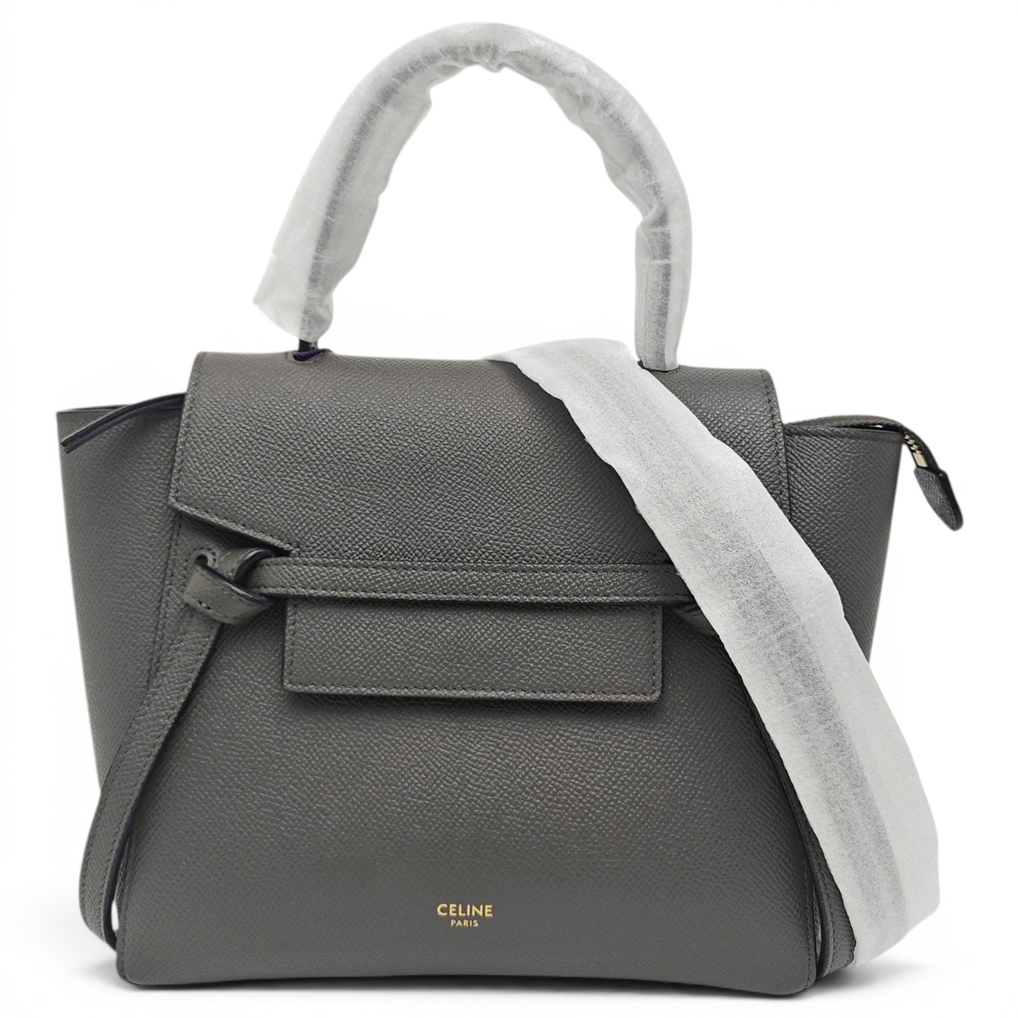 Belt leather handbag