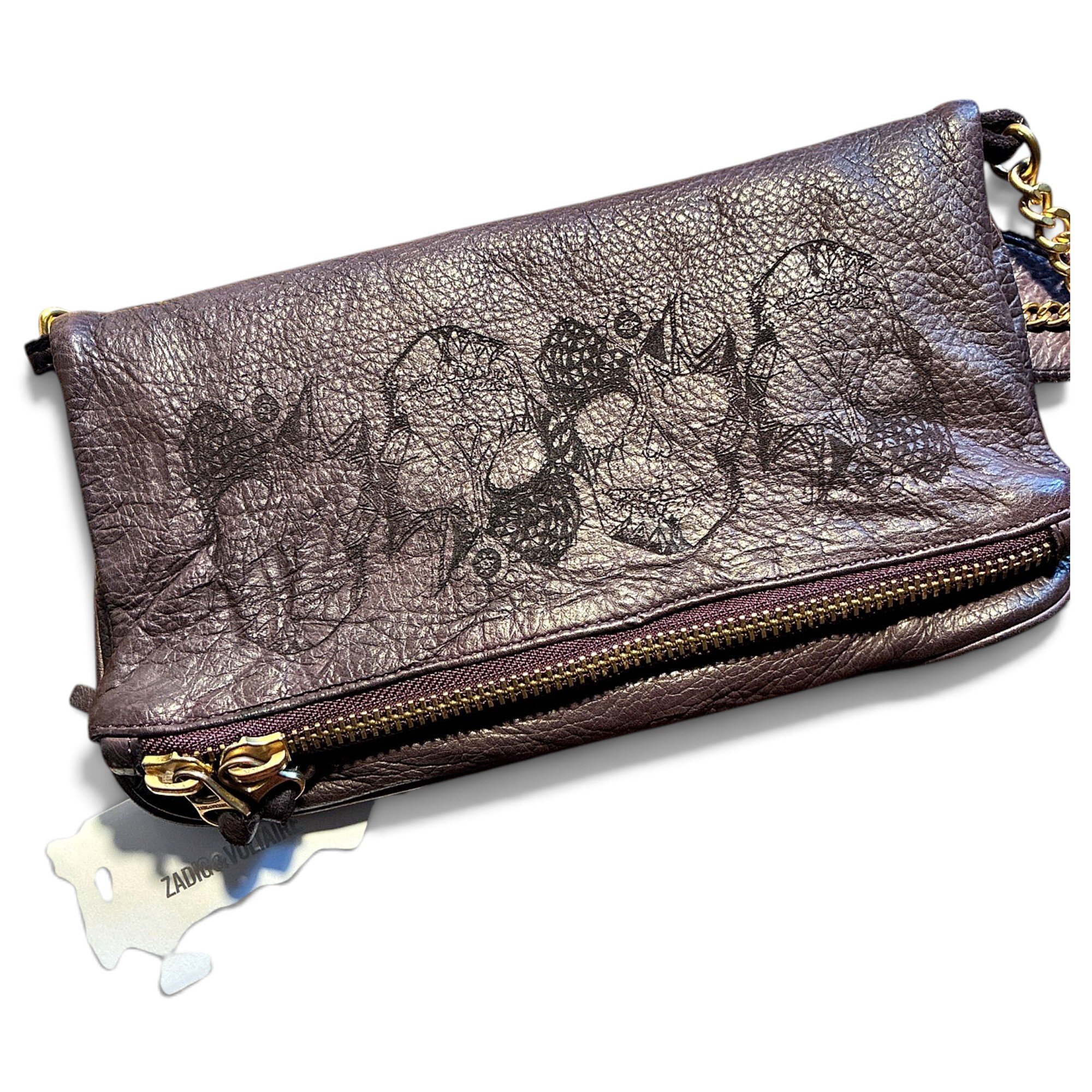 Rock leather crossbody bag