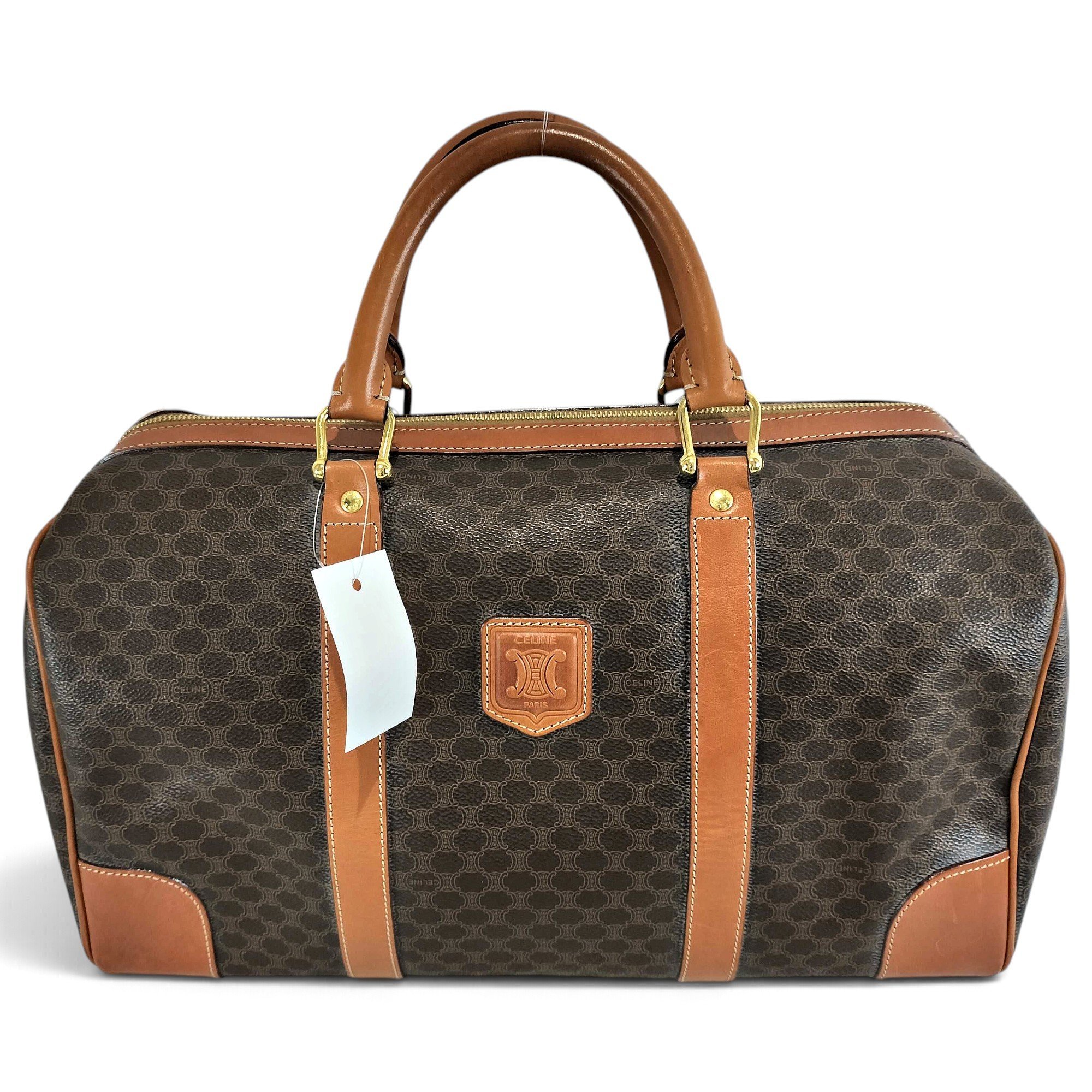 Leather travel bag
