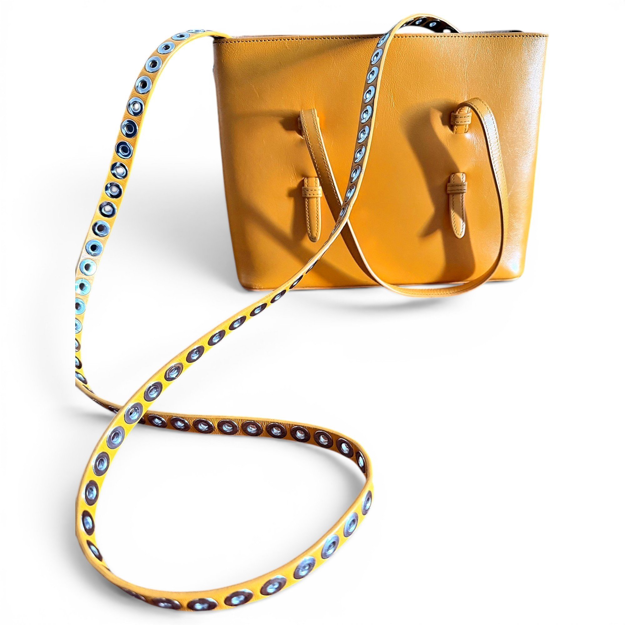 Mina leather crossbody bag