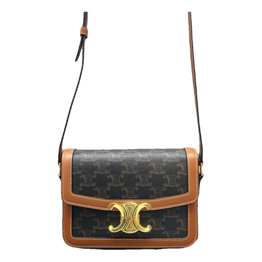 Triomphe leather handbag