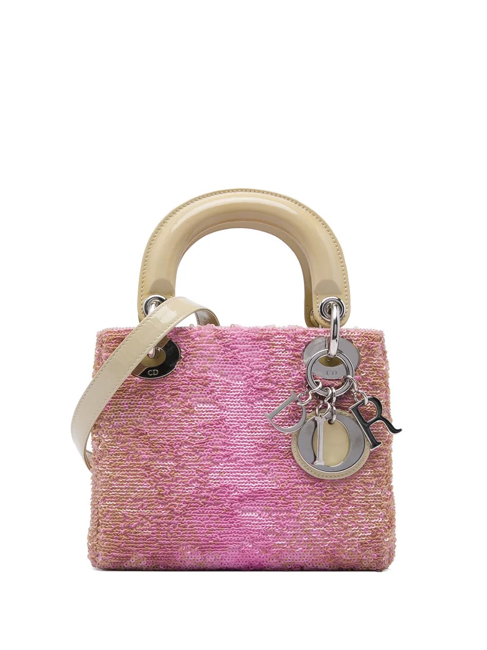 2013 Mini Patent Sequined Lady Dior satchel