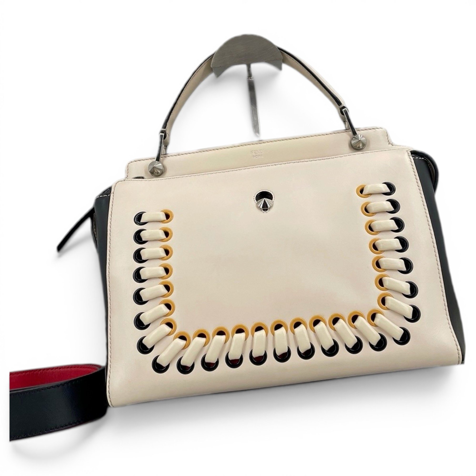 Dot Com leather handbag