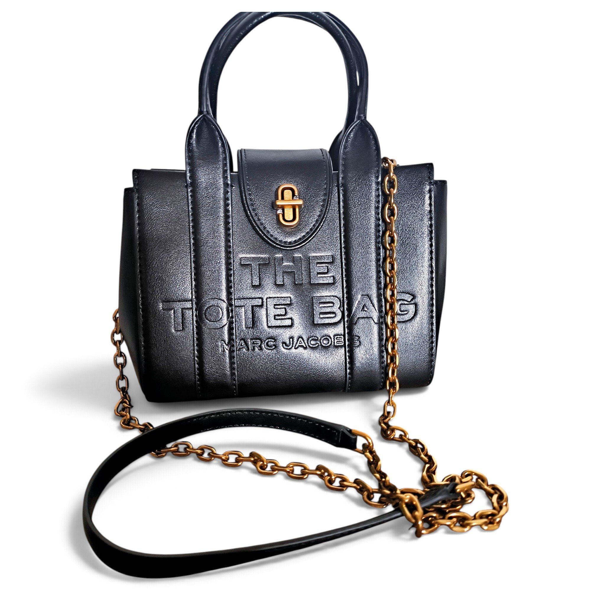 The Tag Tote leather tote