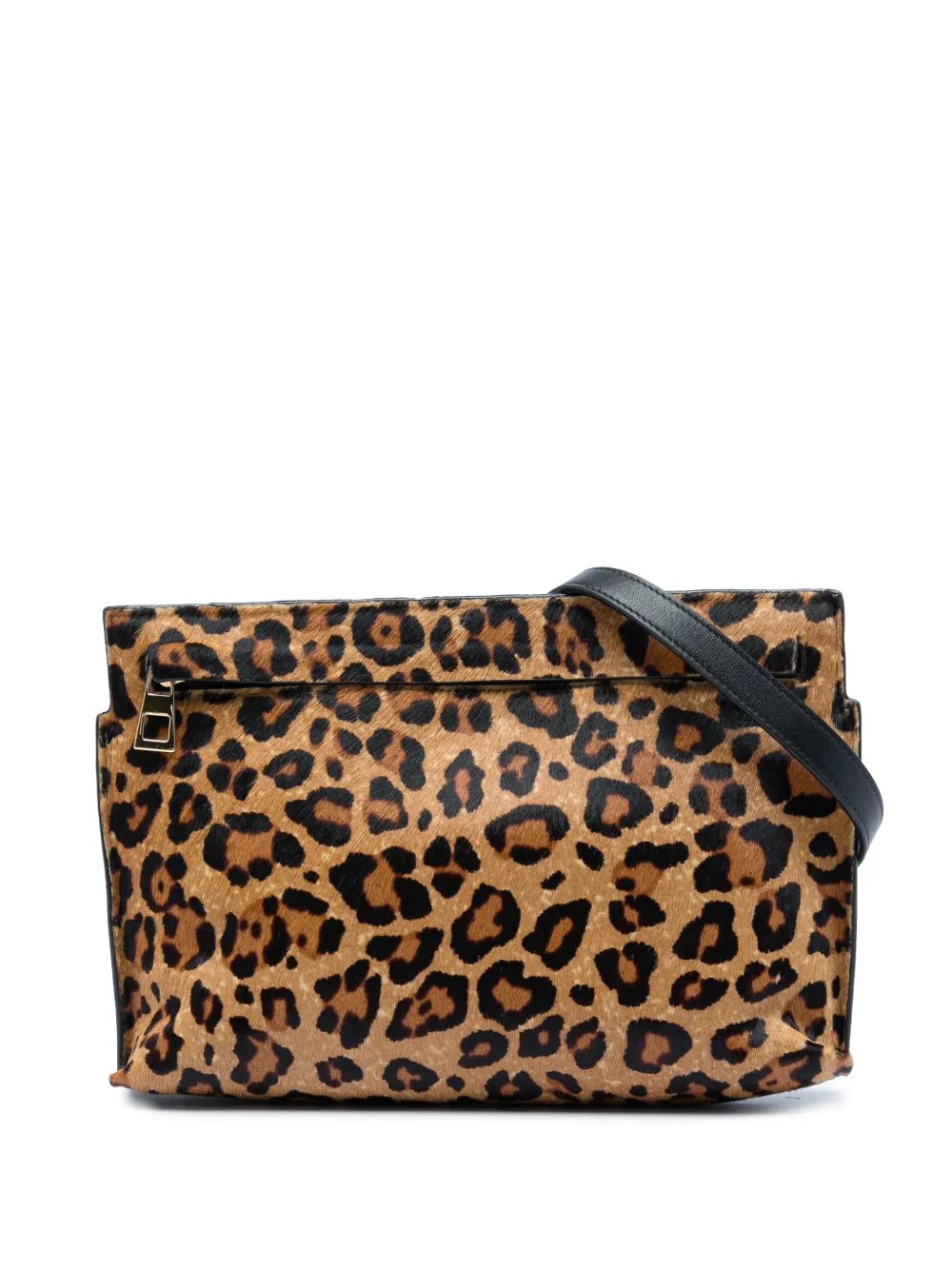 2016 Pony Hair Leopard Print and Calfskin crossbody bag