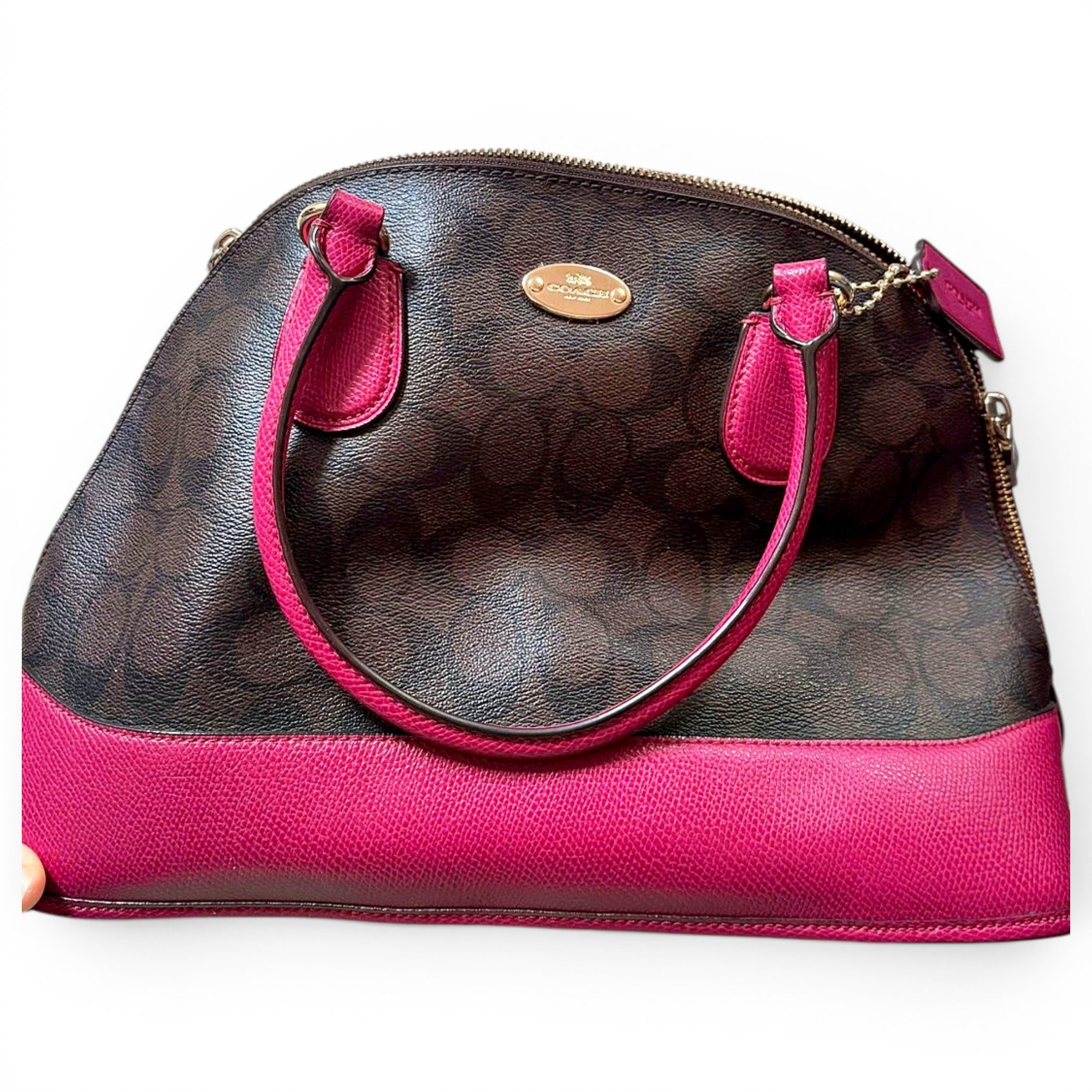 Cartable mini sierra leather handbag