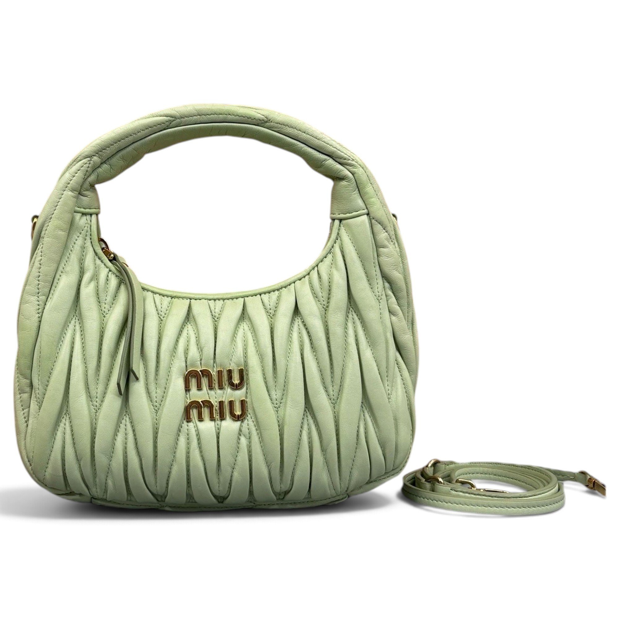 Miu Wander leather handbag