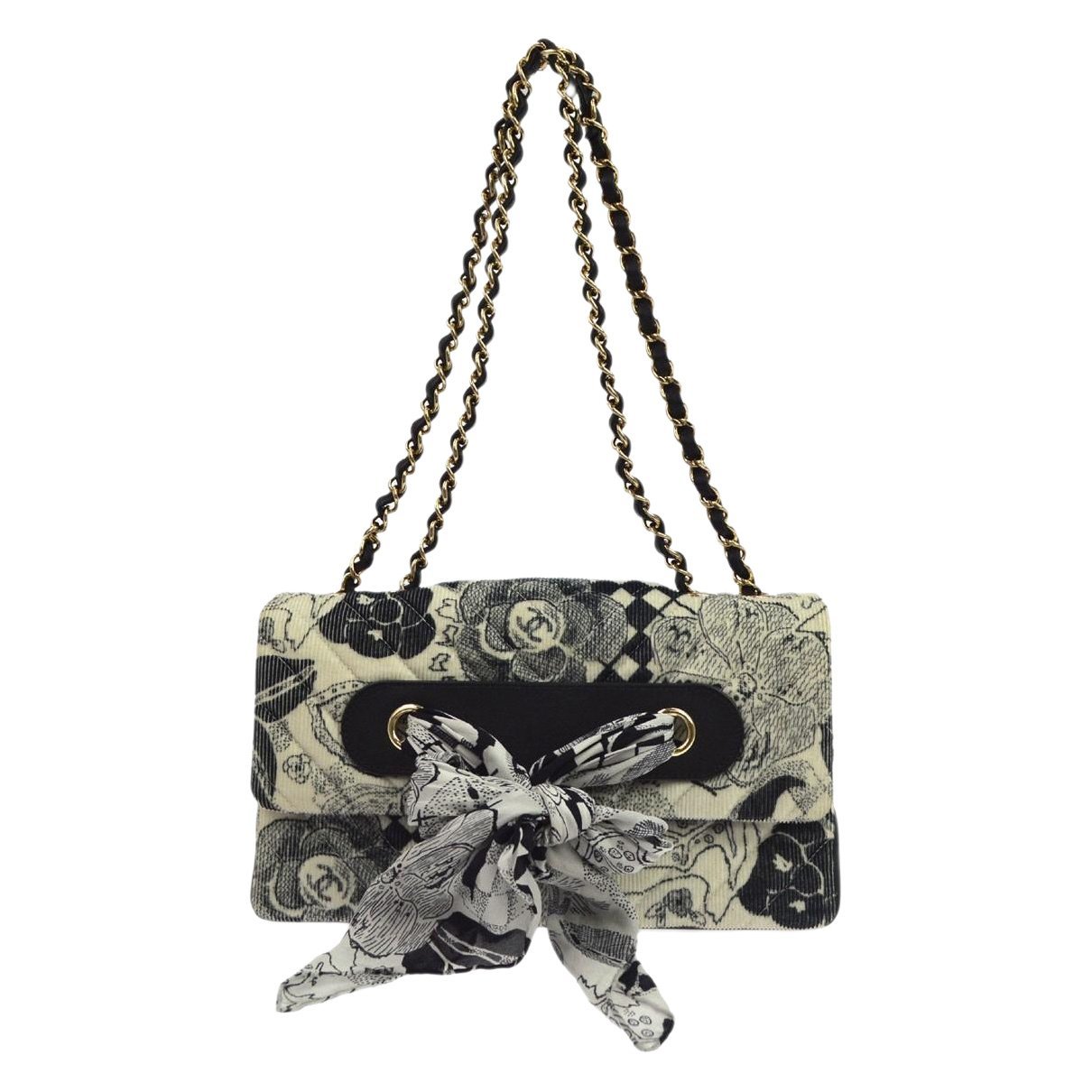Trendy CC Flap cloth handbag