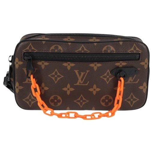 Leather clutch bag