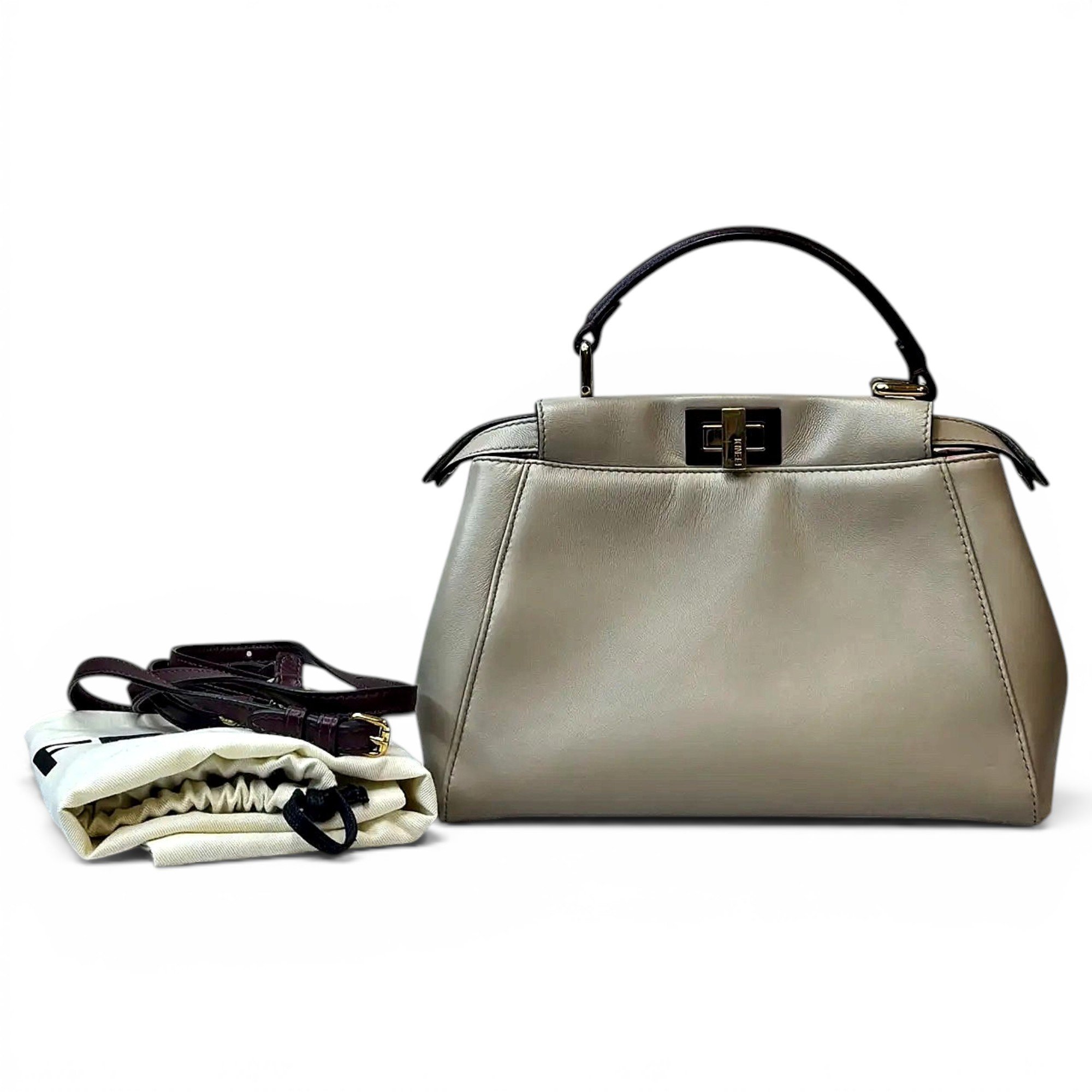 Peekaboo leather crossbody bag