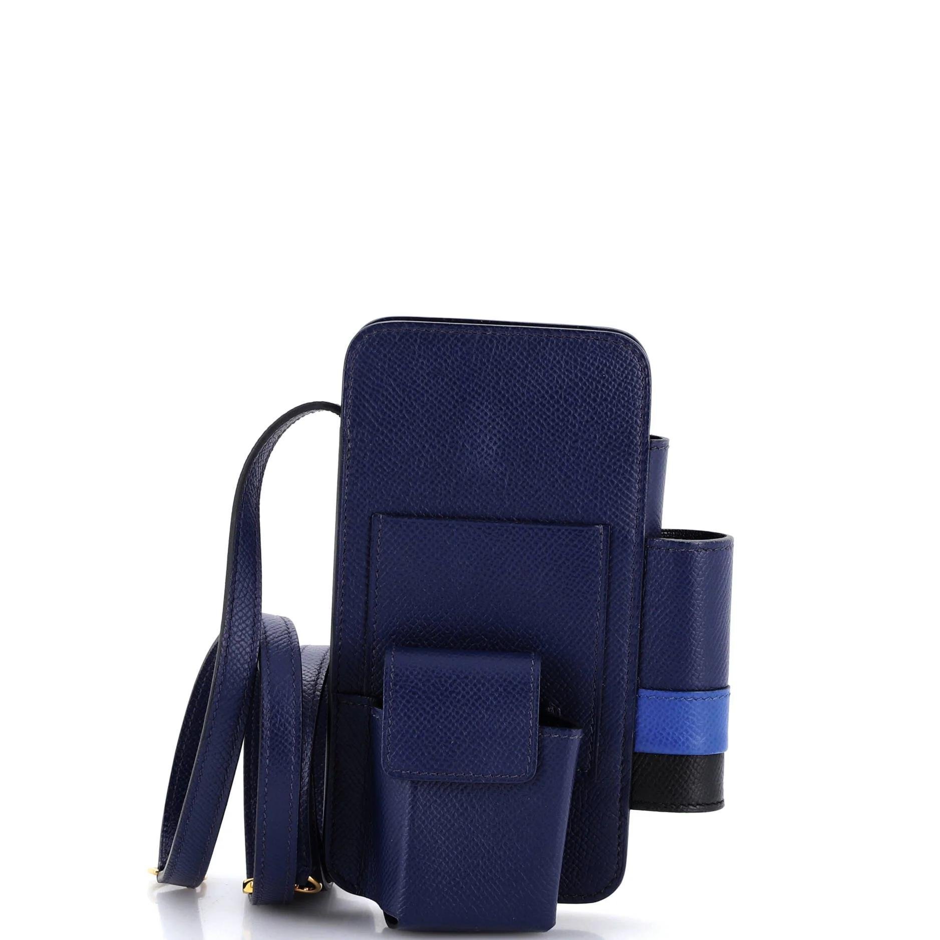 Leather clutch bag