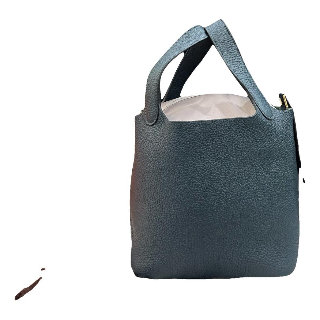 Picotin leather tote