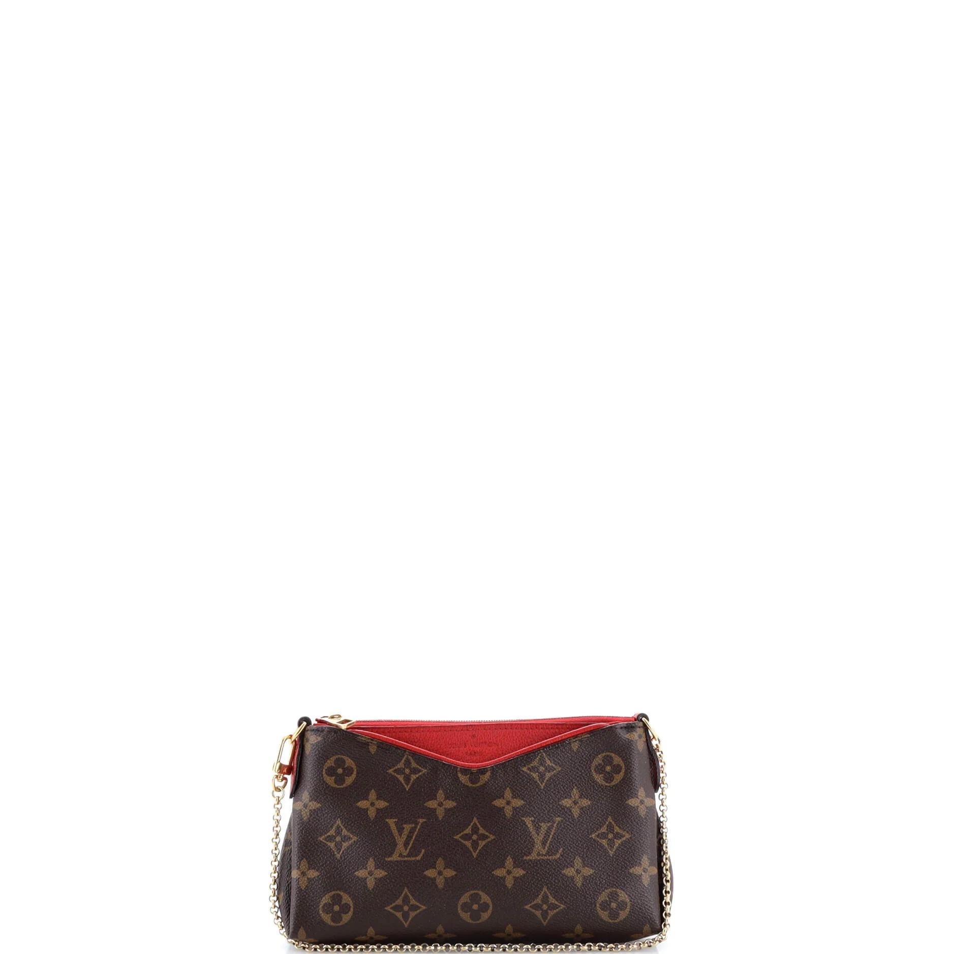 Leather clutch bag