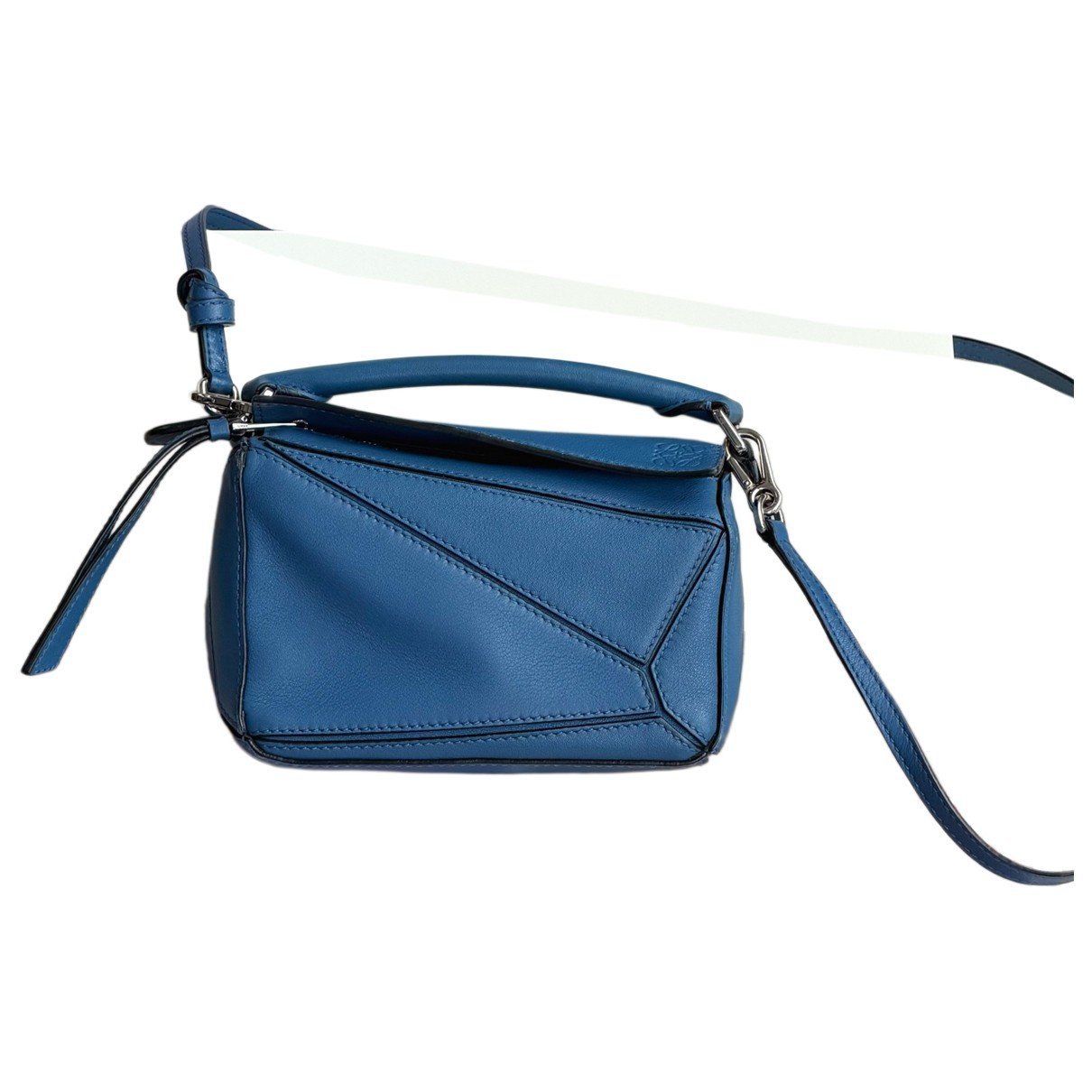 Puzzle leather handbag