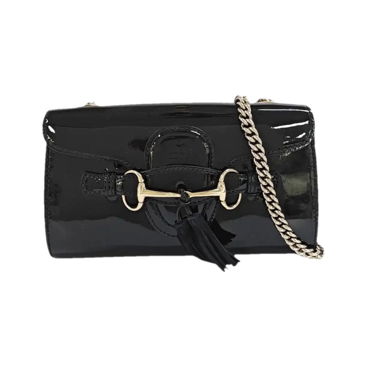 Patent leather crossbody bag