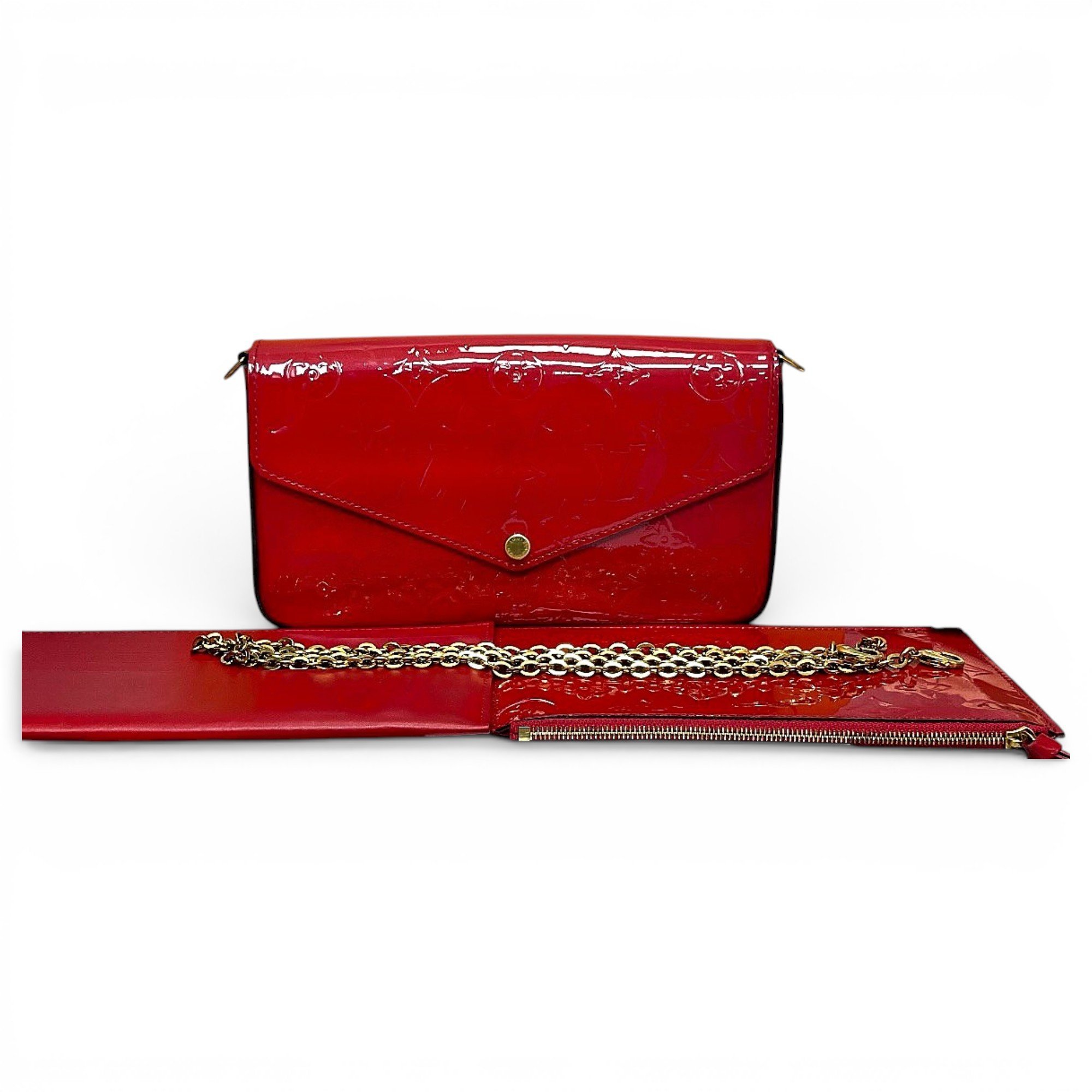 Félicie patent leather crossbody bag