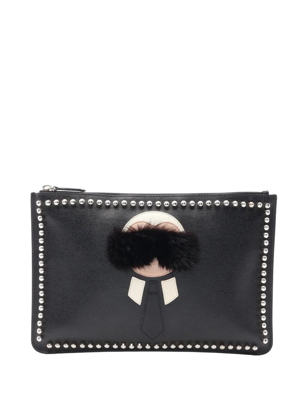 Fendi 2014-2016 Calfskin Karlito clutch bag