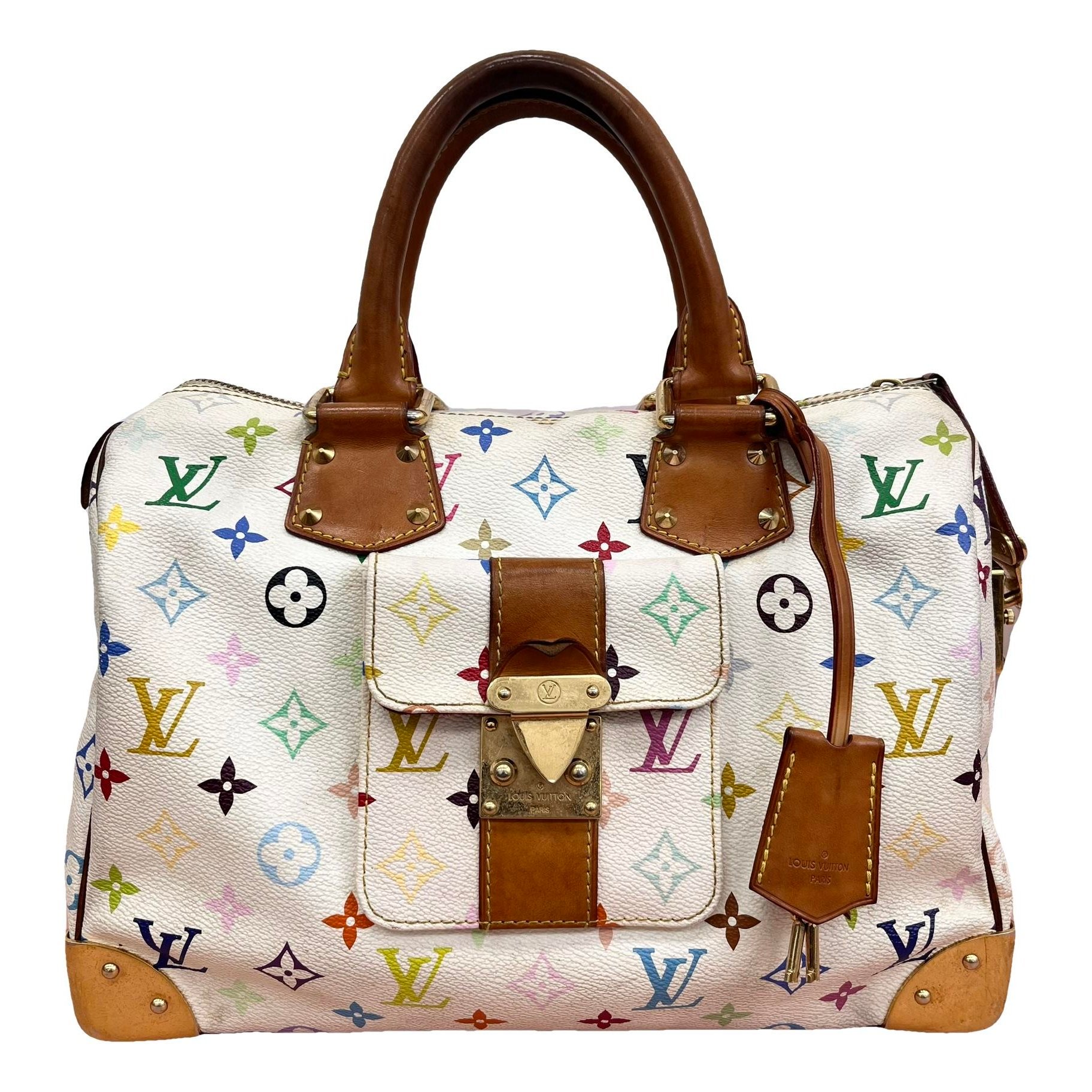 Speedy leather handbag