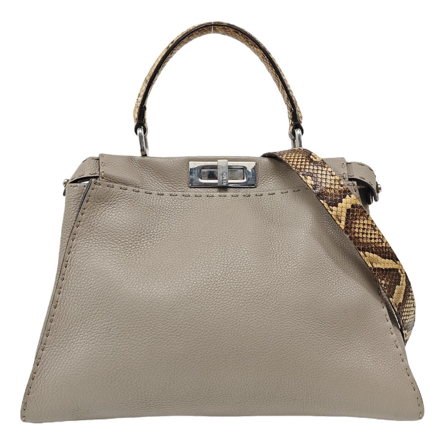 Peekaboo leather handbag