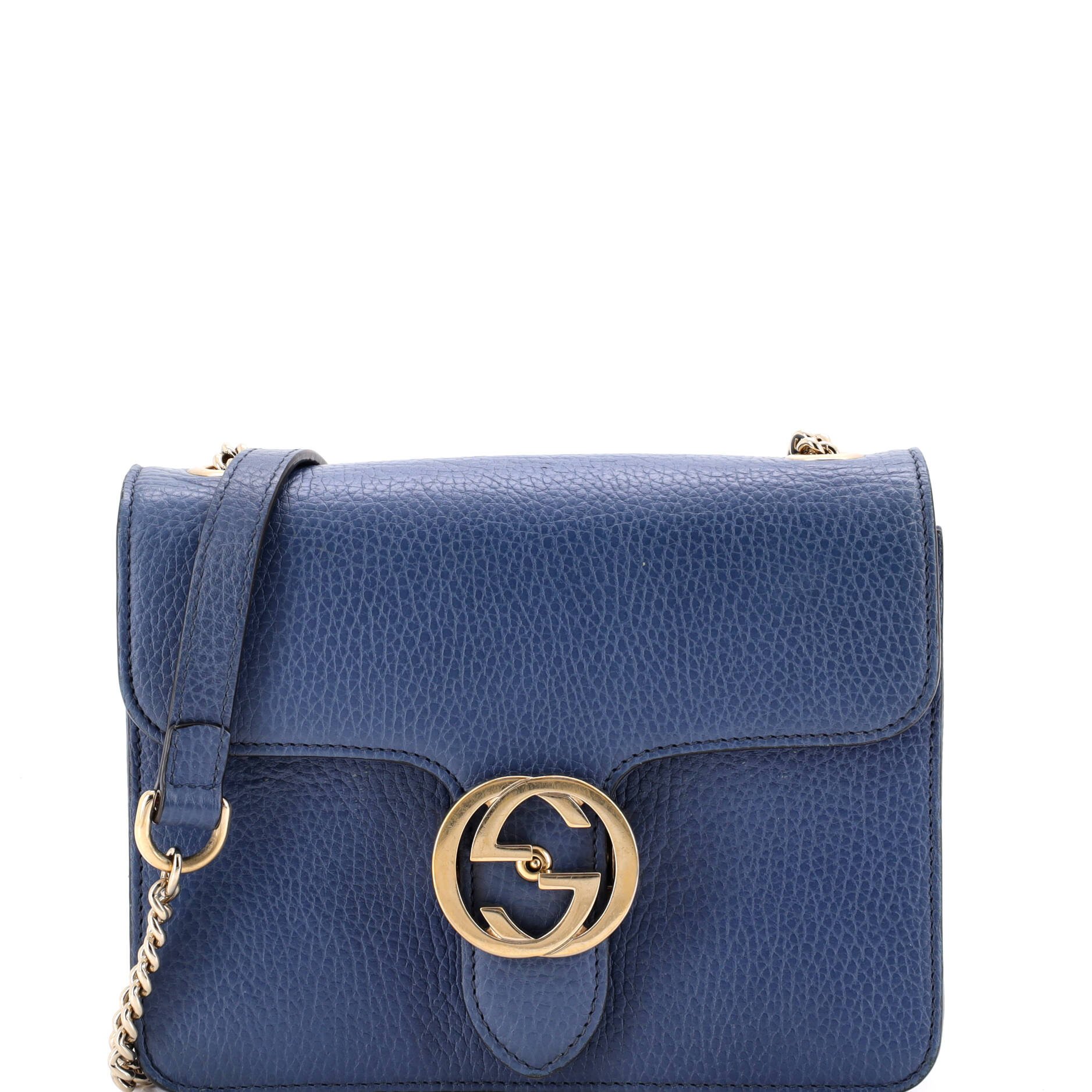 Interlocking Shoulder Bag Leather Small