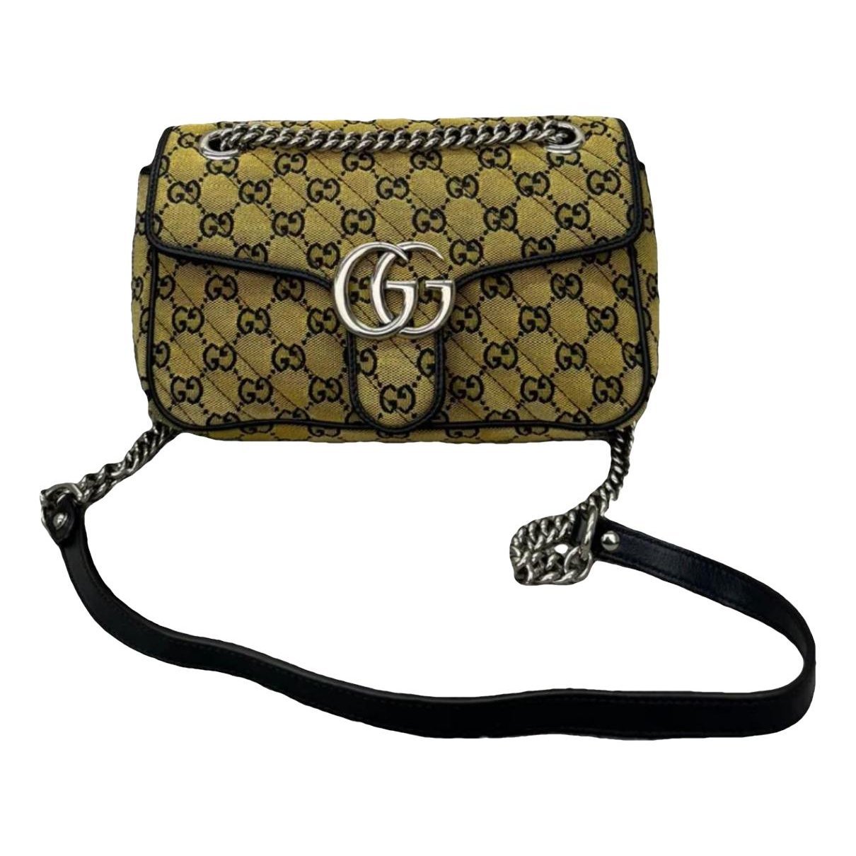 GG Marmont Flap cloth crossbody bag