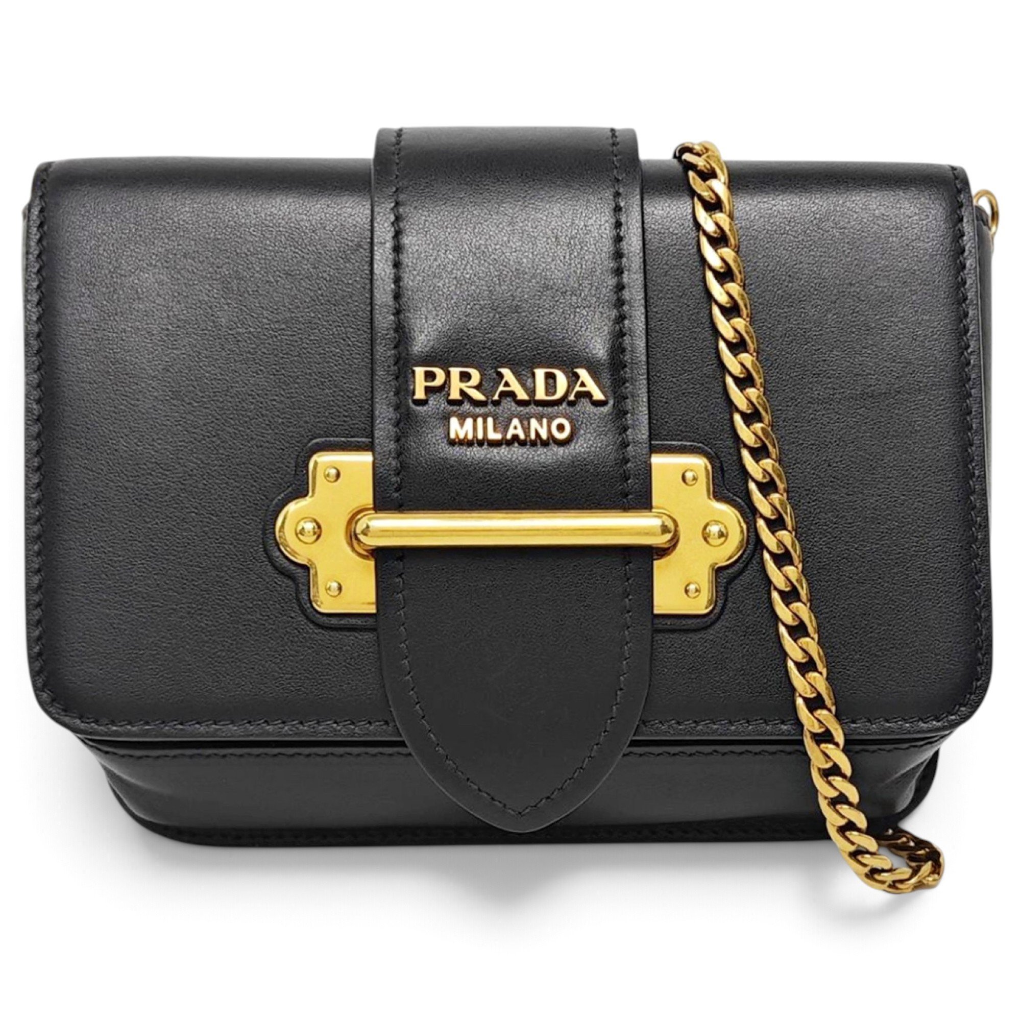 Cahier leather handbag