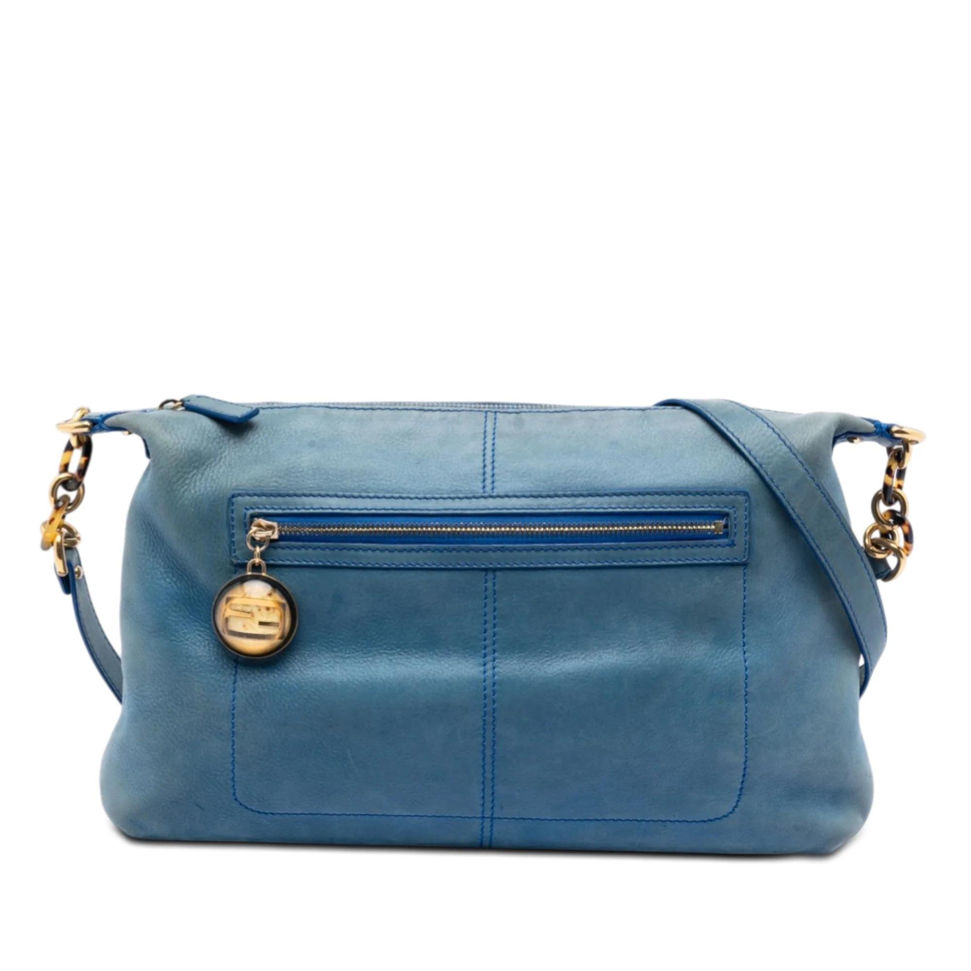Pocket pony-style calfskin crossbody bag
