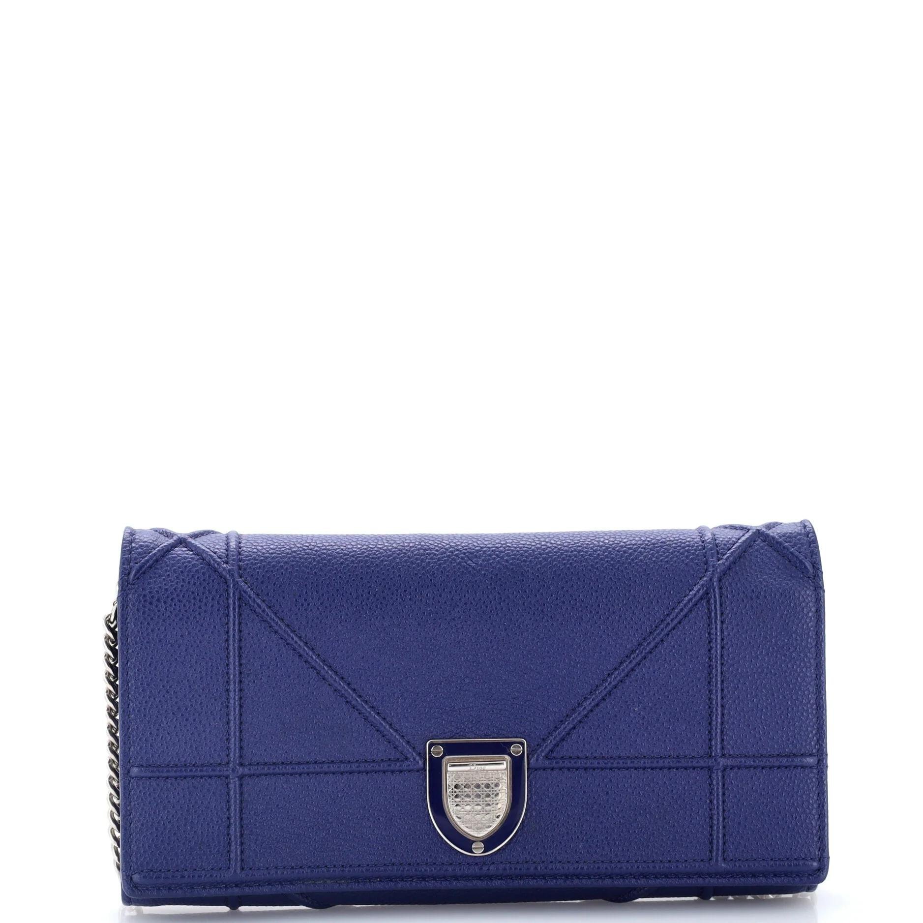 Leather clutch bag