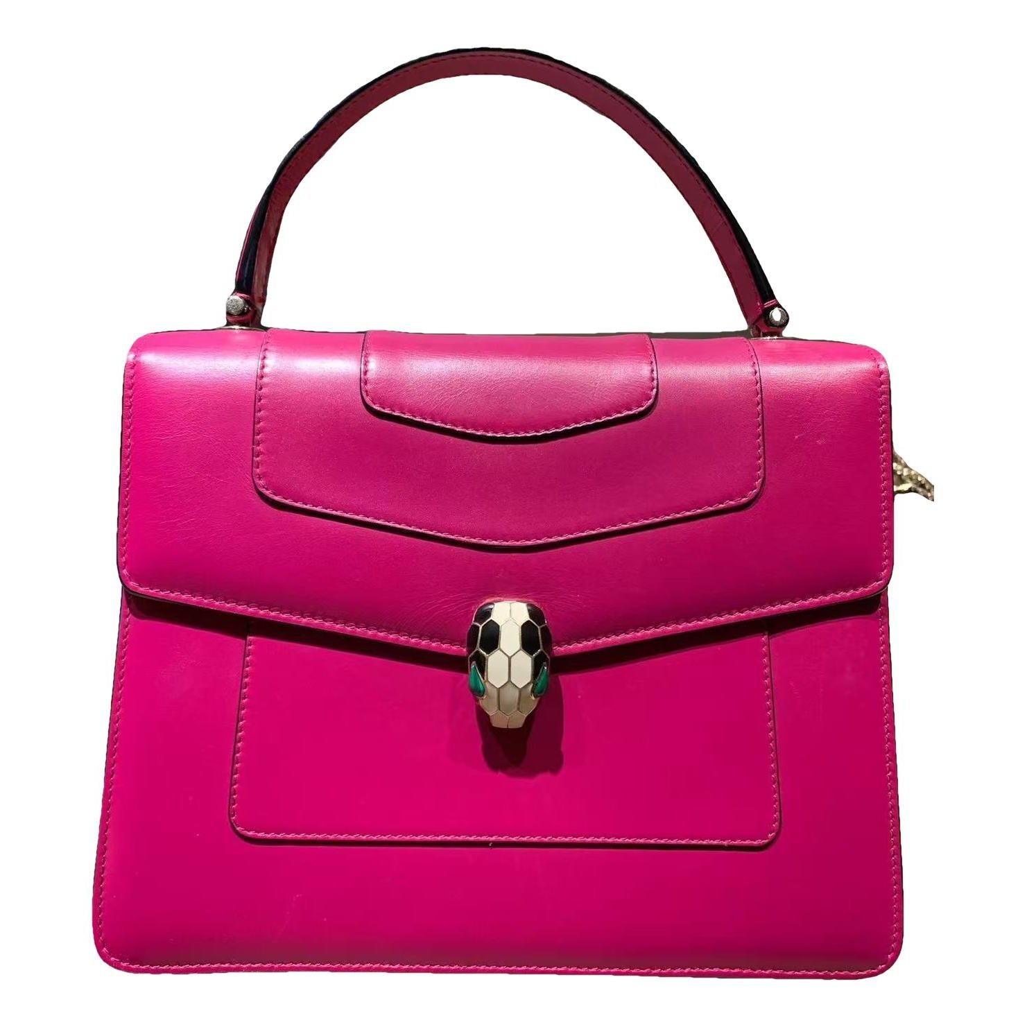 Serpenti leather handbag