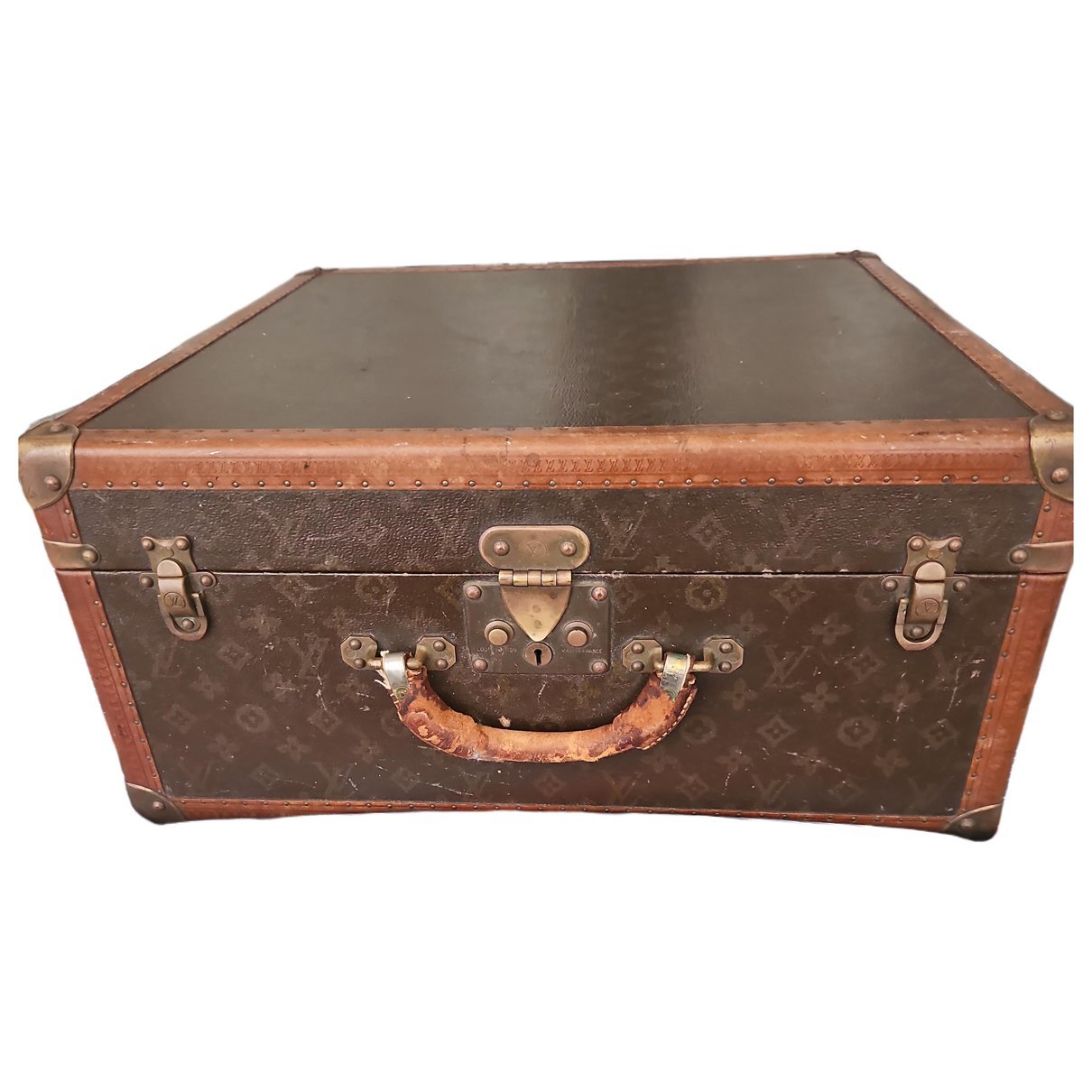 Leather travel bag